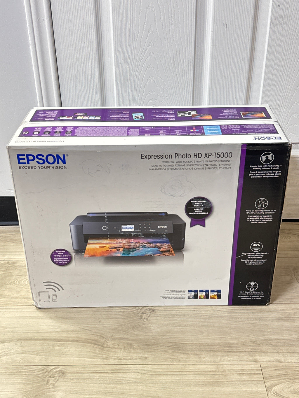 Epson Expression Photo HD XP-15000 Wireless Color Photo Printer 13x19 - New