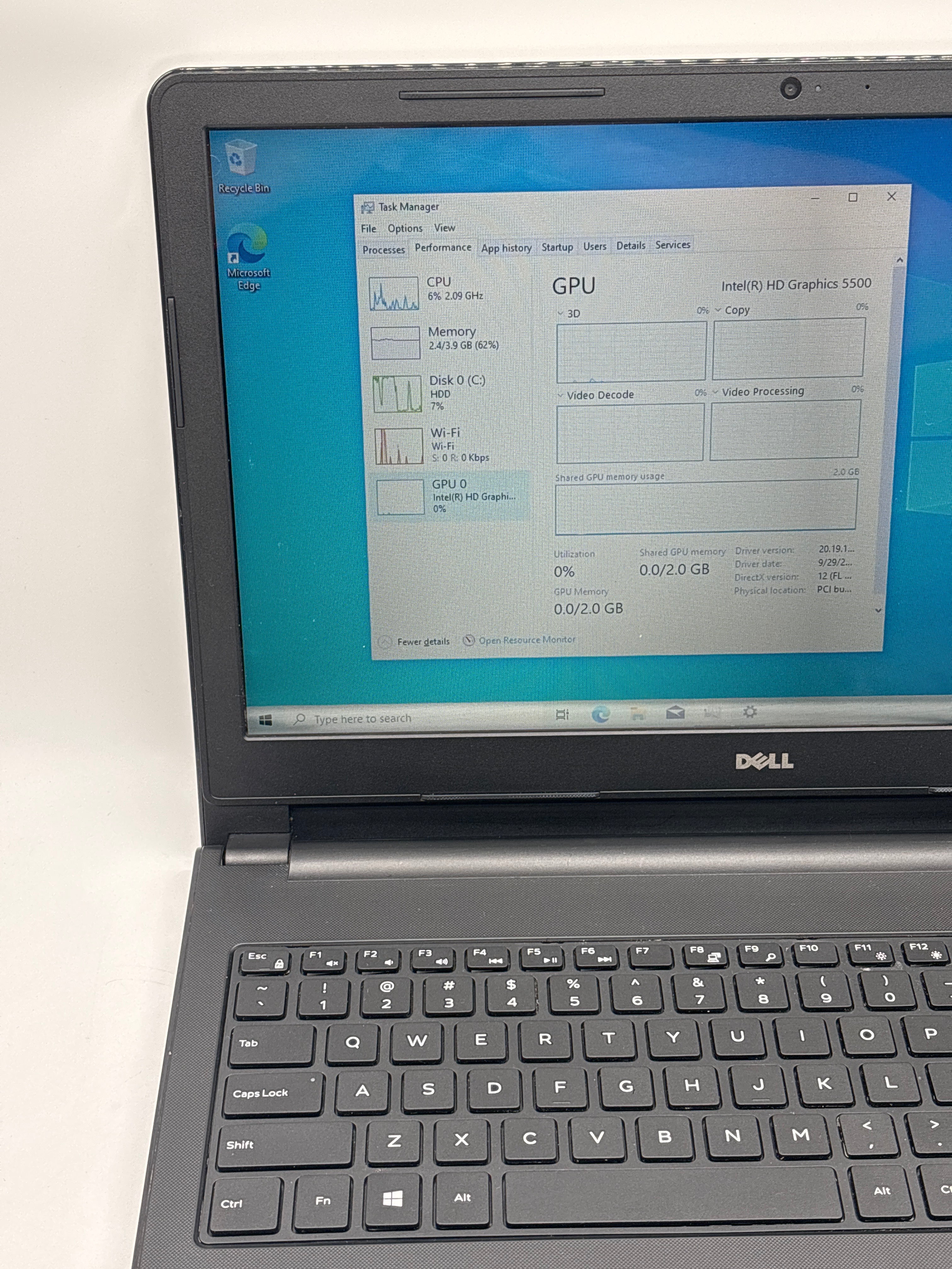 Dell Inspiron 3558 15.6" i3-5015U 4GB RAM 1TB HDD