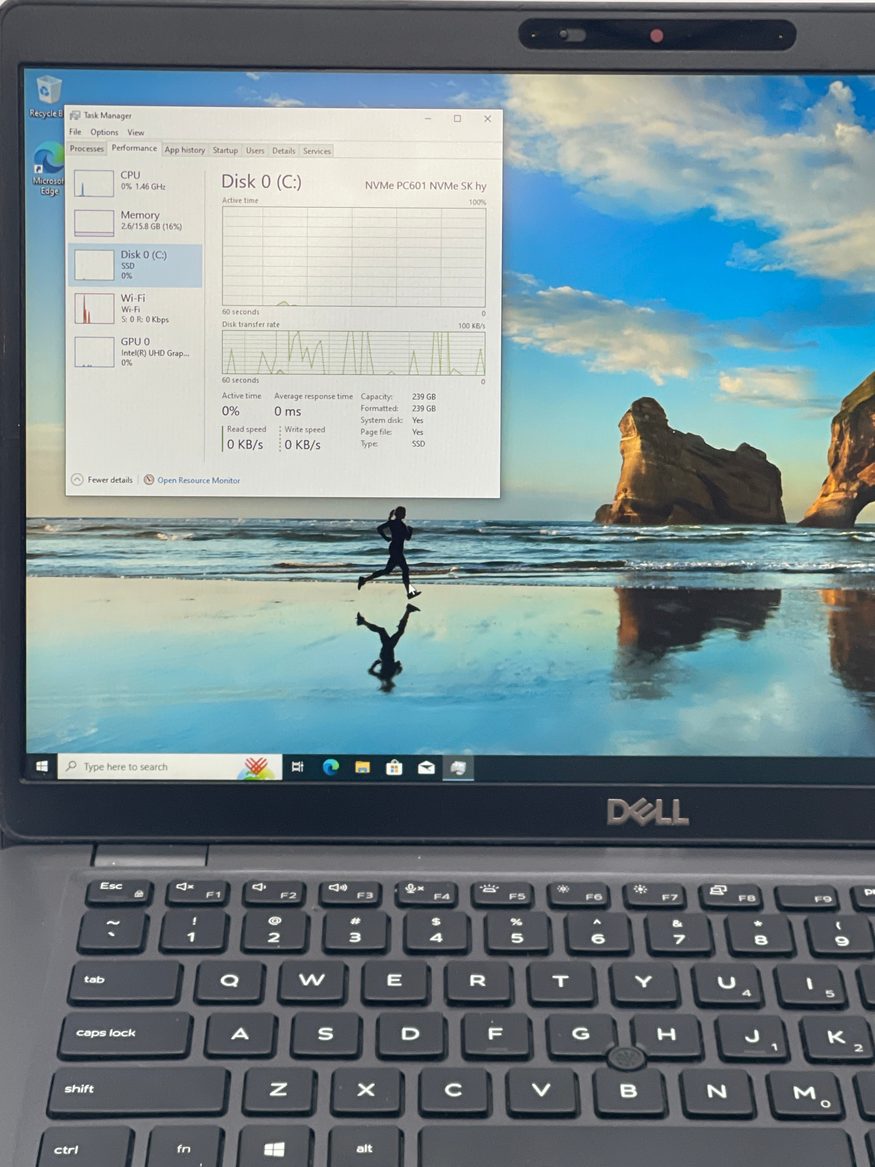 Dell Latitude 5400 14" Intel i5 16 GB RAM 256 GB SSD Black Used
