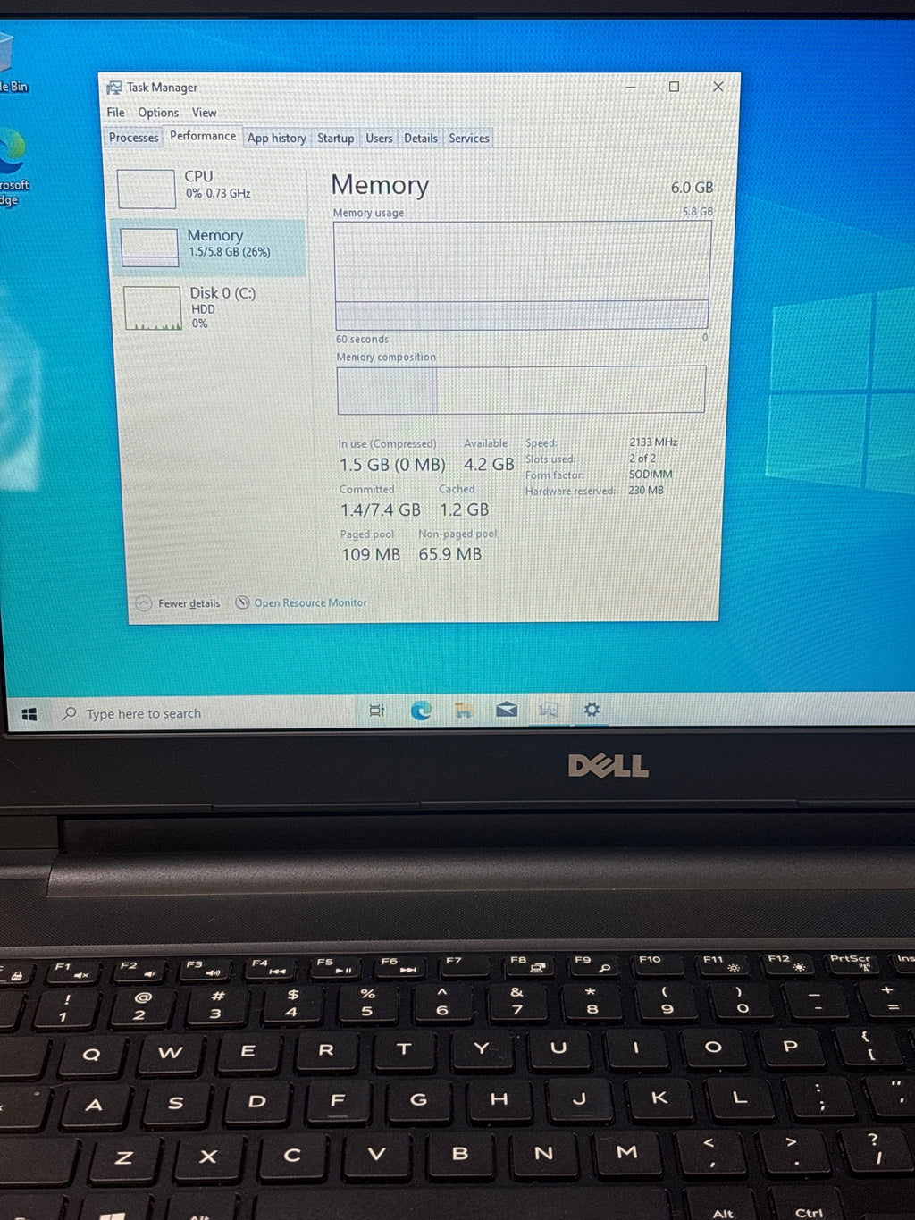 Dell Inspiron 15 3567 i3-7100U 6GB RAM 1TB HDD - For Parts (No Battery)