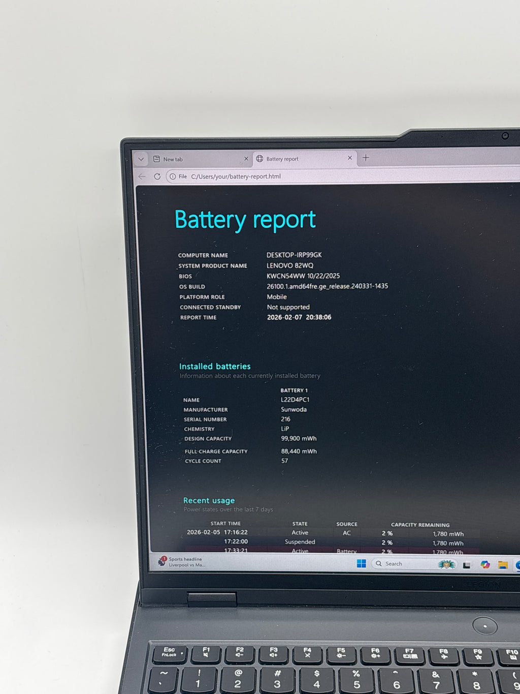 Lenovo Legion Pro 7 i9-13900XH 32GB RAM 2TB SSD RTX 4080 - Used