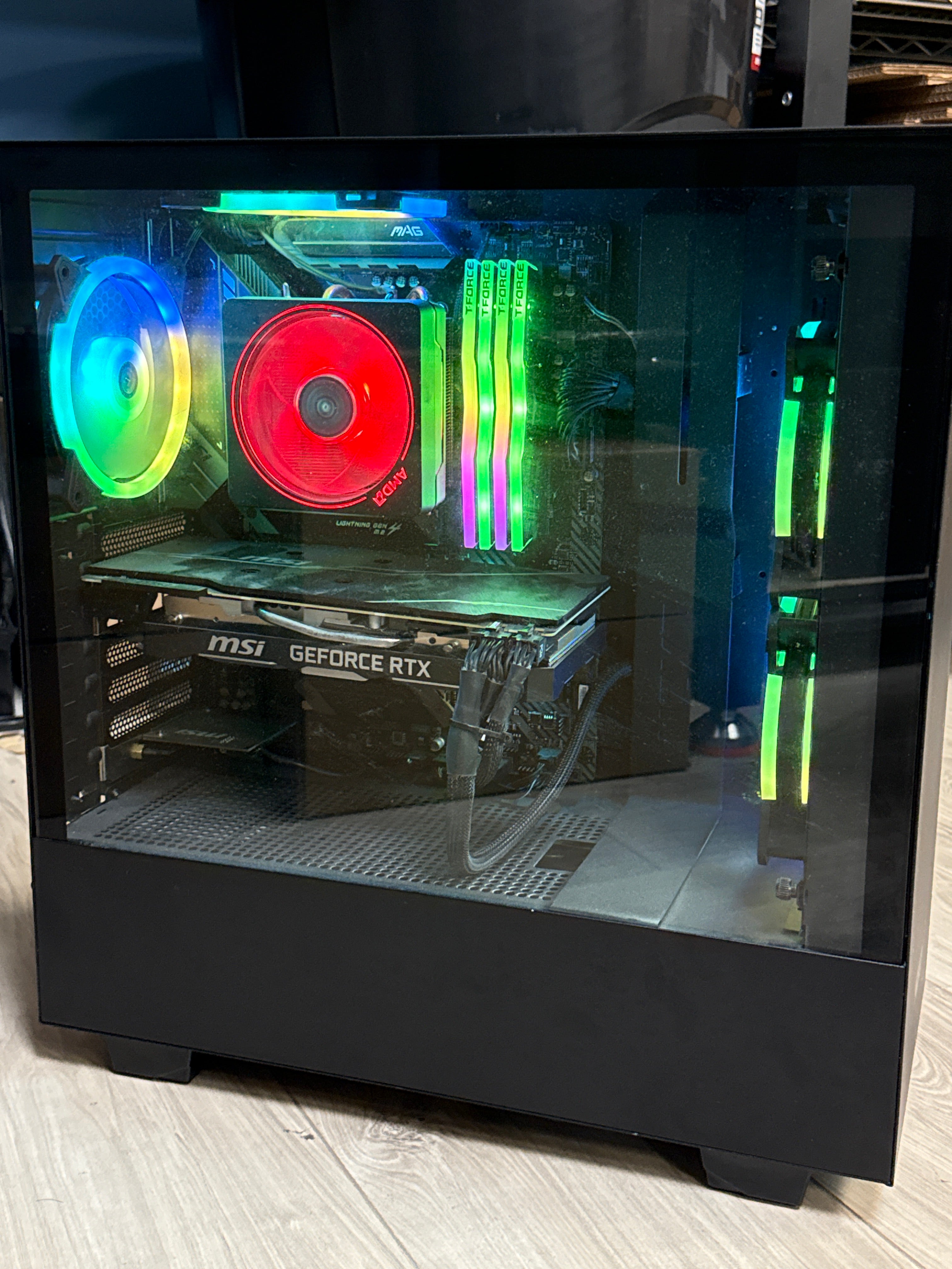 Custom Gaming PC Ryzen 7 5700X 32GB RAM 1TB SSD RTX 2070 SUPER