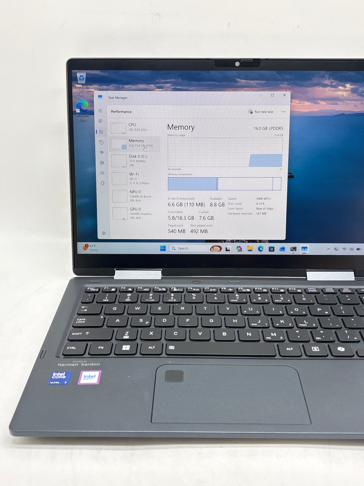 DynaBook Portege X30W-M Ultra 7 255U 16GB RAM DDR5 512GB SSD 13.3in - Used