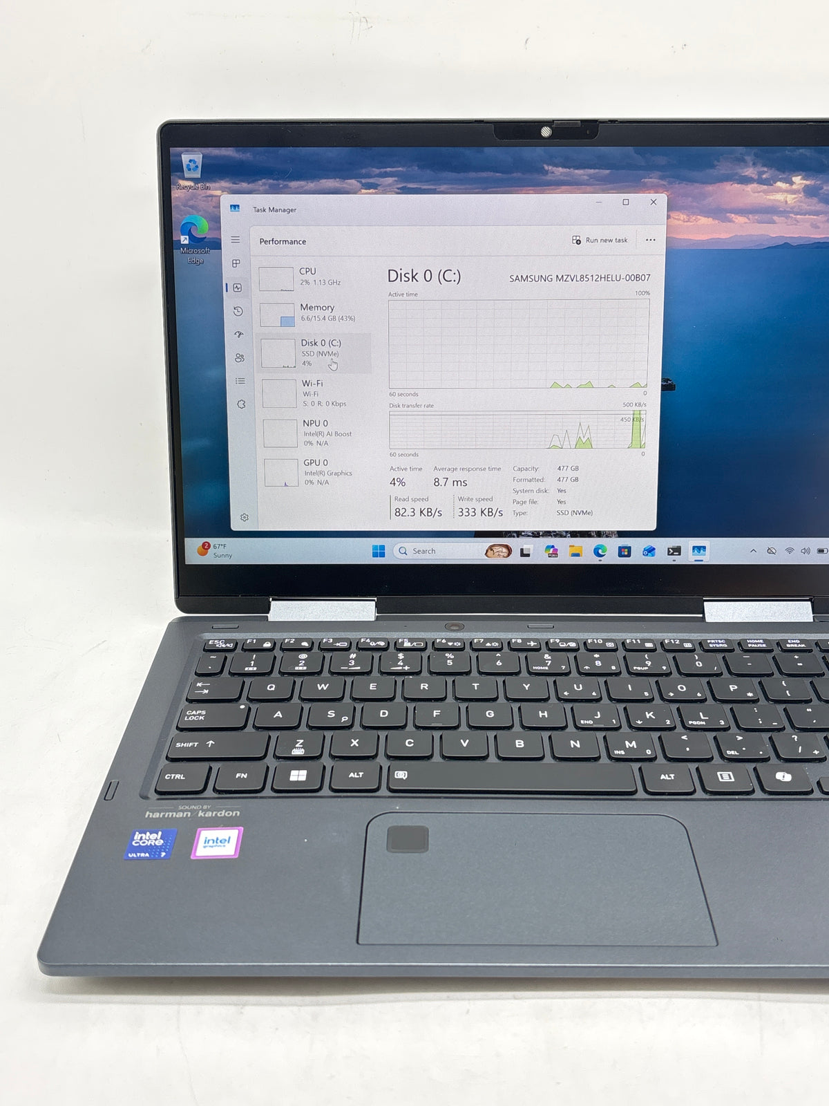 DynaBook Portege X30W-M Ultra 7 255U 16GB RAM DDR5 512GB SSD 13.3in - Used