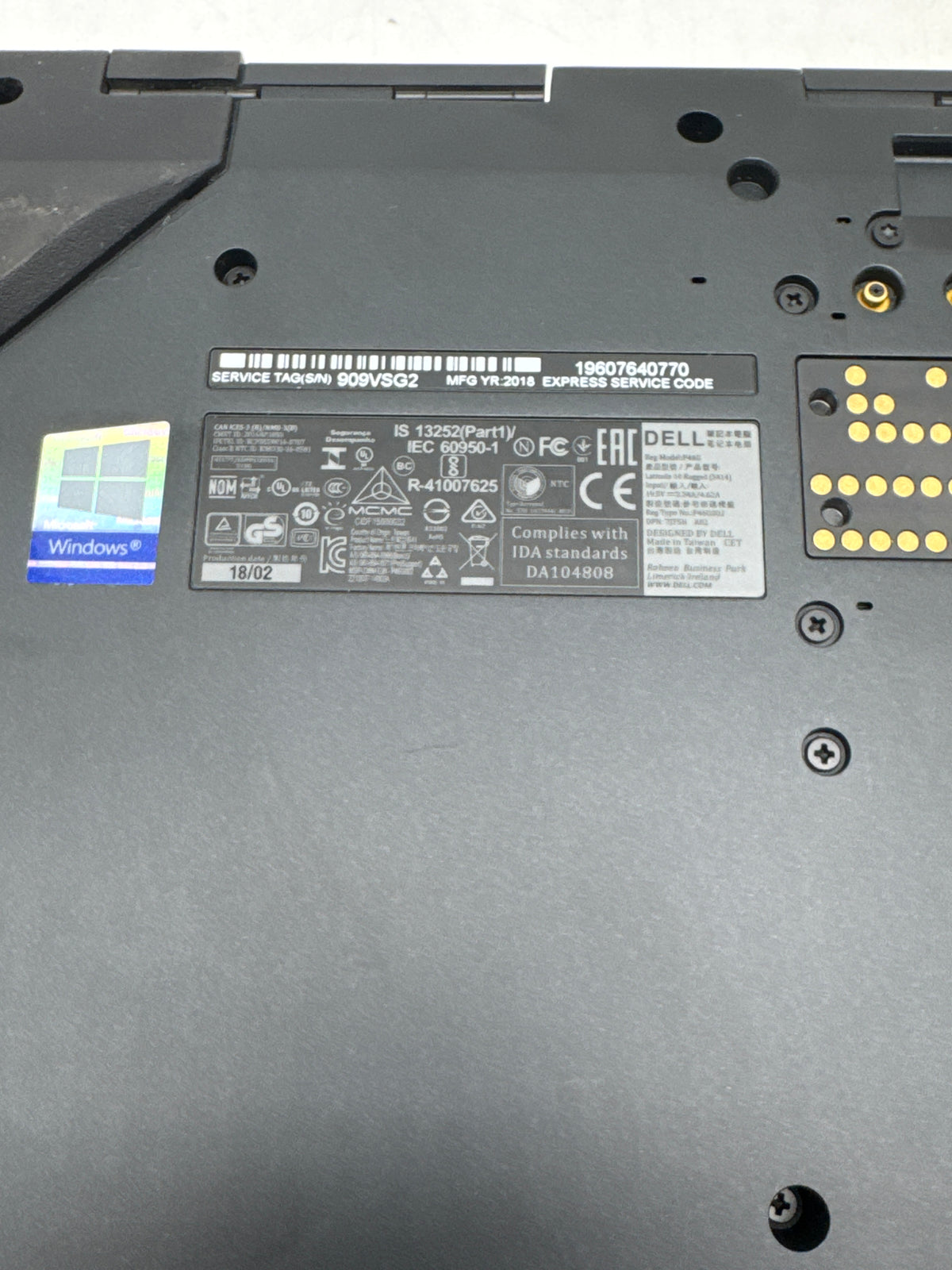 Dell Latitude 5414 Rugged i5-6300U 16GB 512GB SSD 14in Laptop - Used