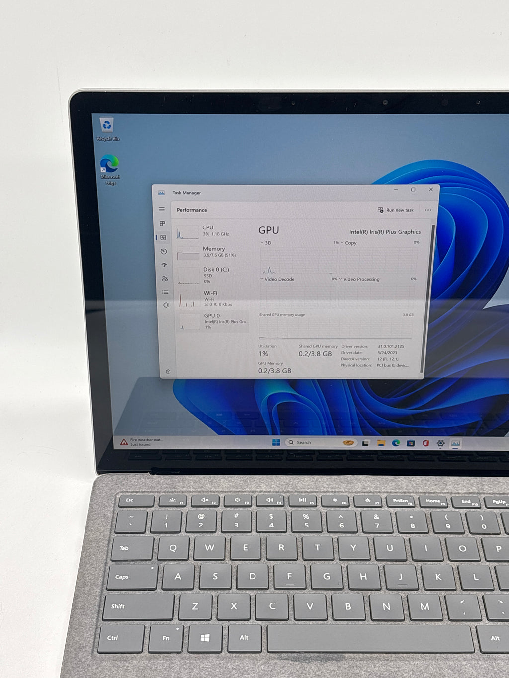 Microsoft Surface Laptop 3 1867 i5-1035G7 8GB RAM 128GB SSD
