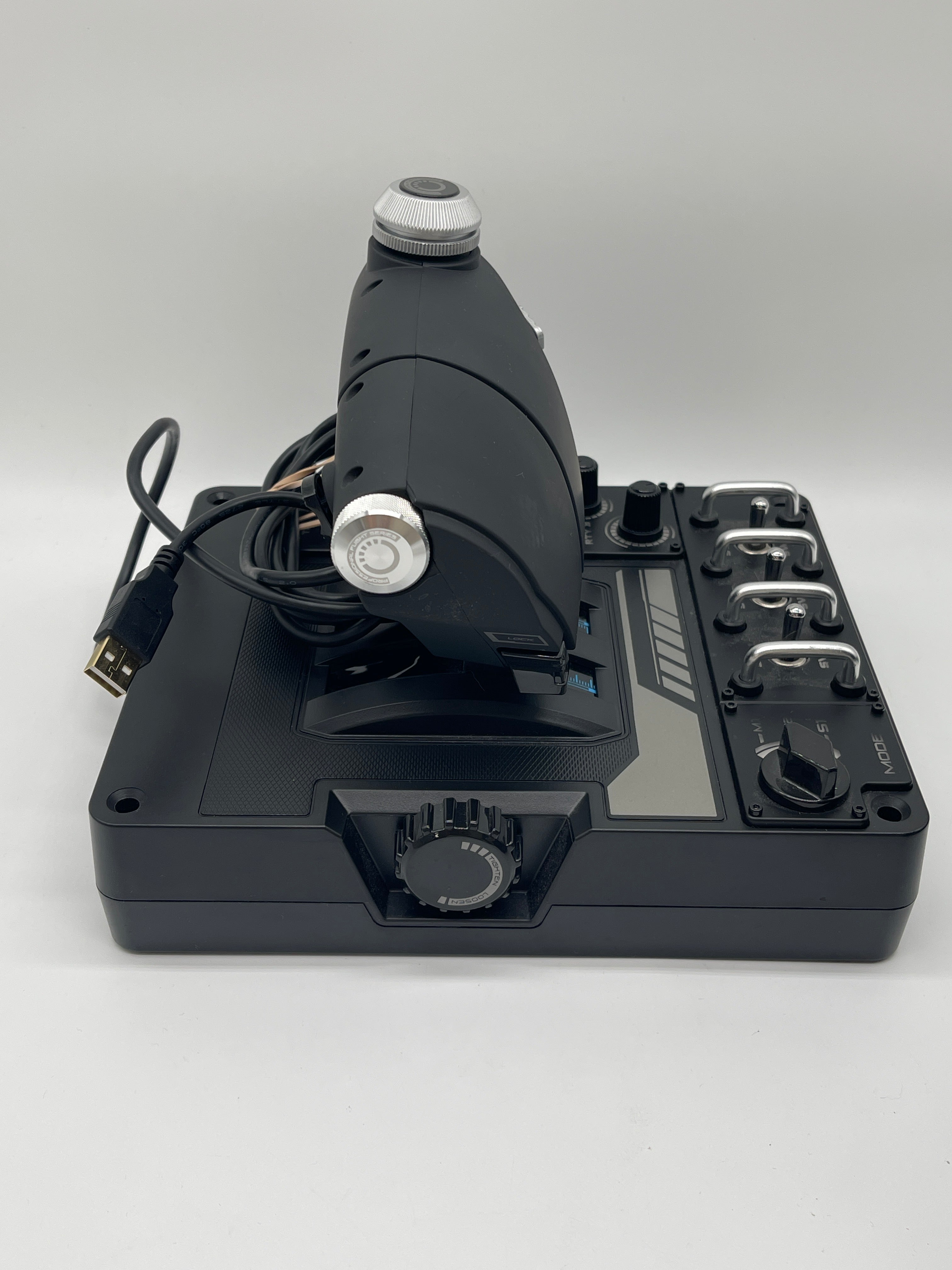 Logitech X56 Flight Simulator Flight Stick and Throttle Controller Black Used