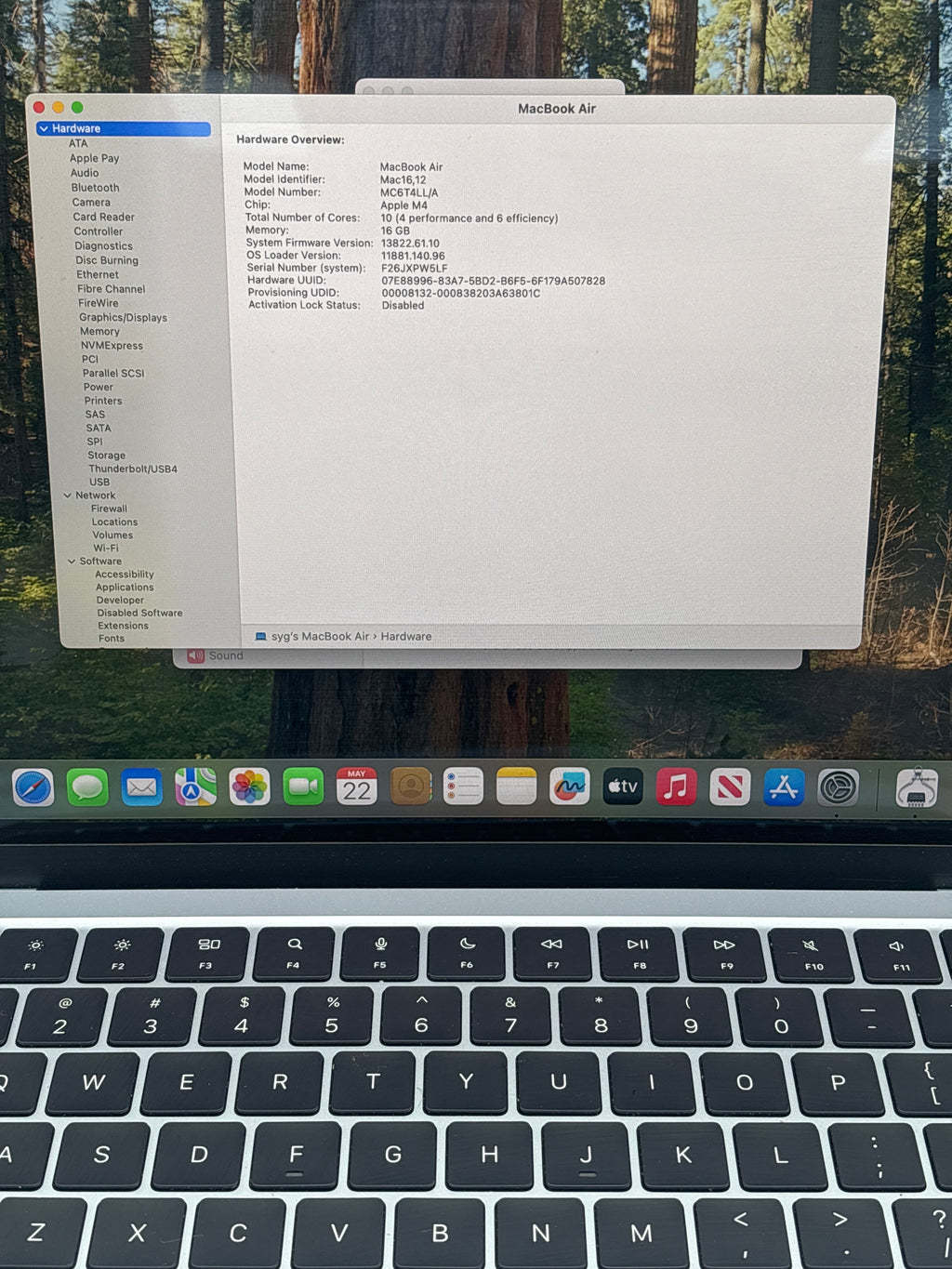 Apple MacBook Air 13" A3240 M4 16GB RAM 256GB SSD