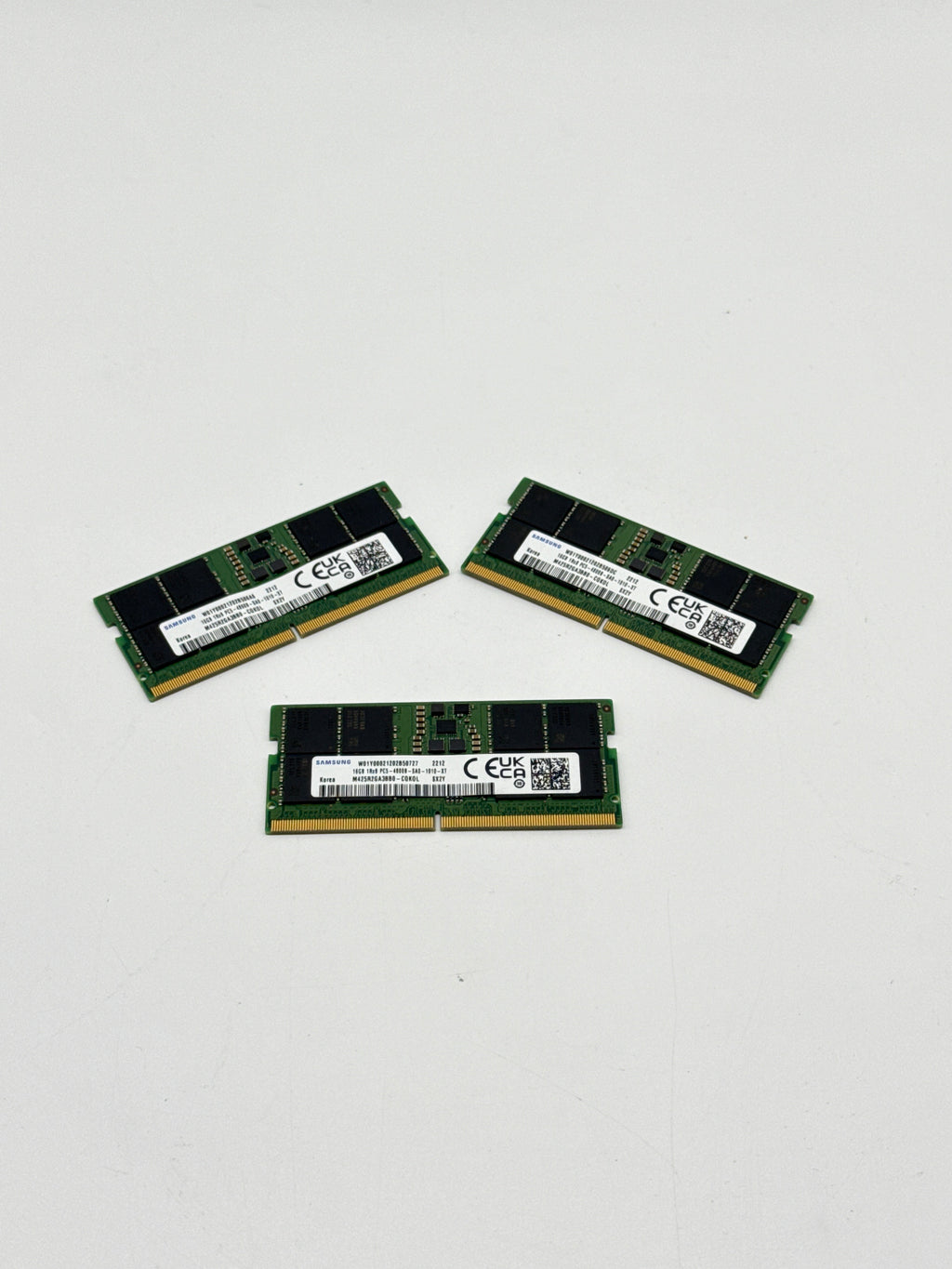 Lot of 3 Samsung M425R2GA3BB0-CQK0L 16GB DDR5-4800MHz PC5-4800B SODIMM RAM
