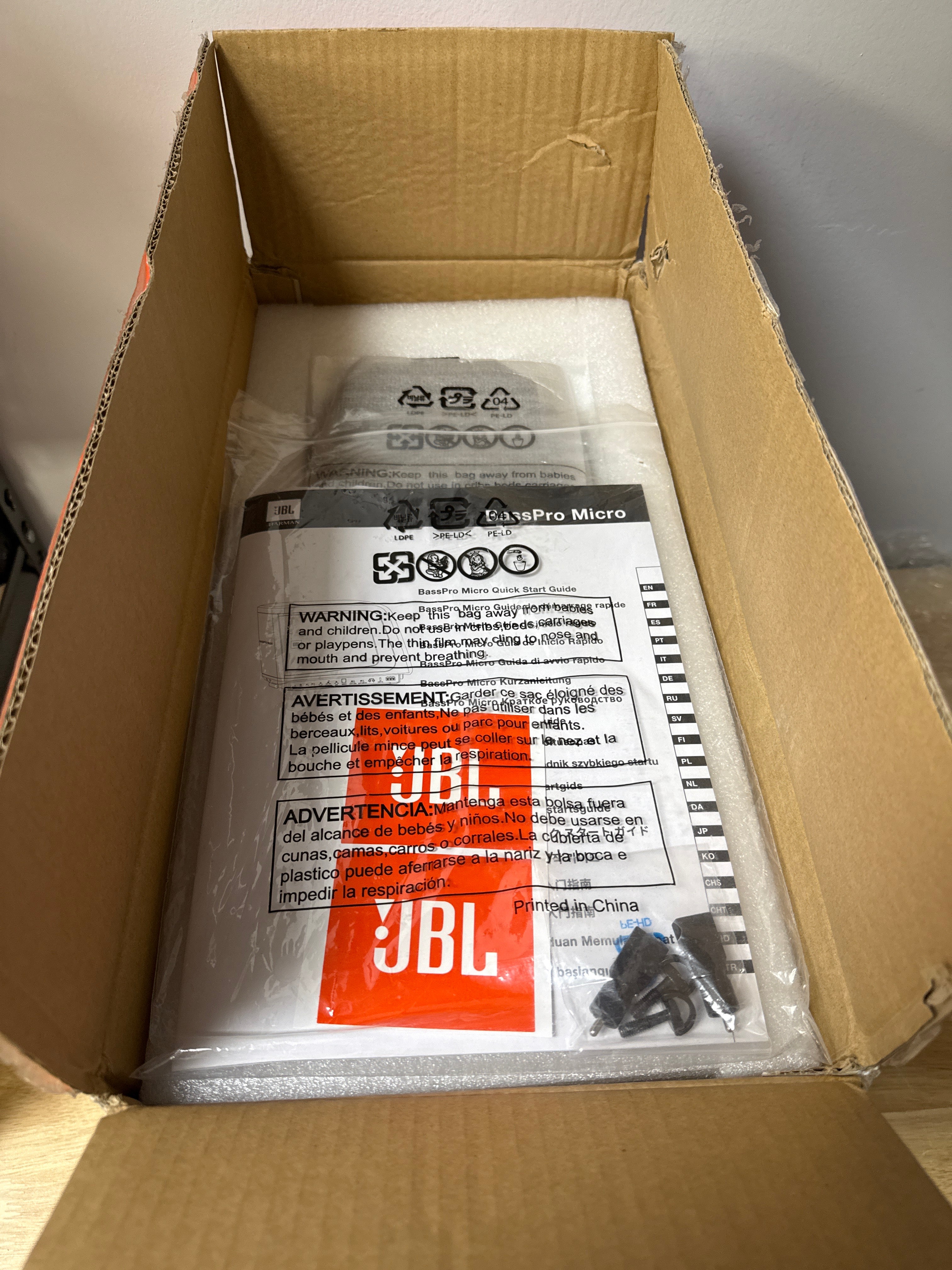 JBL BassPro Micro 140W 8" Powered Subwoofer - Open Box