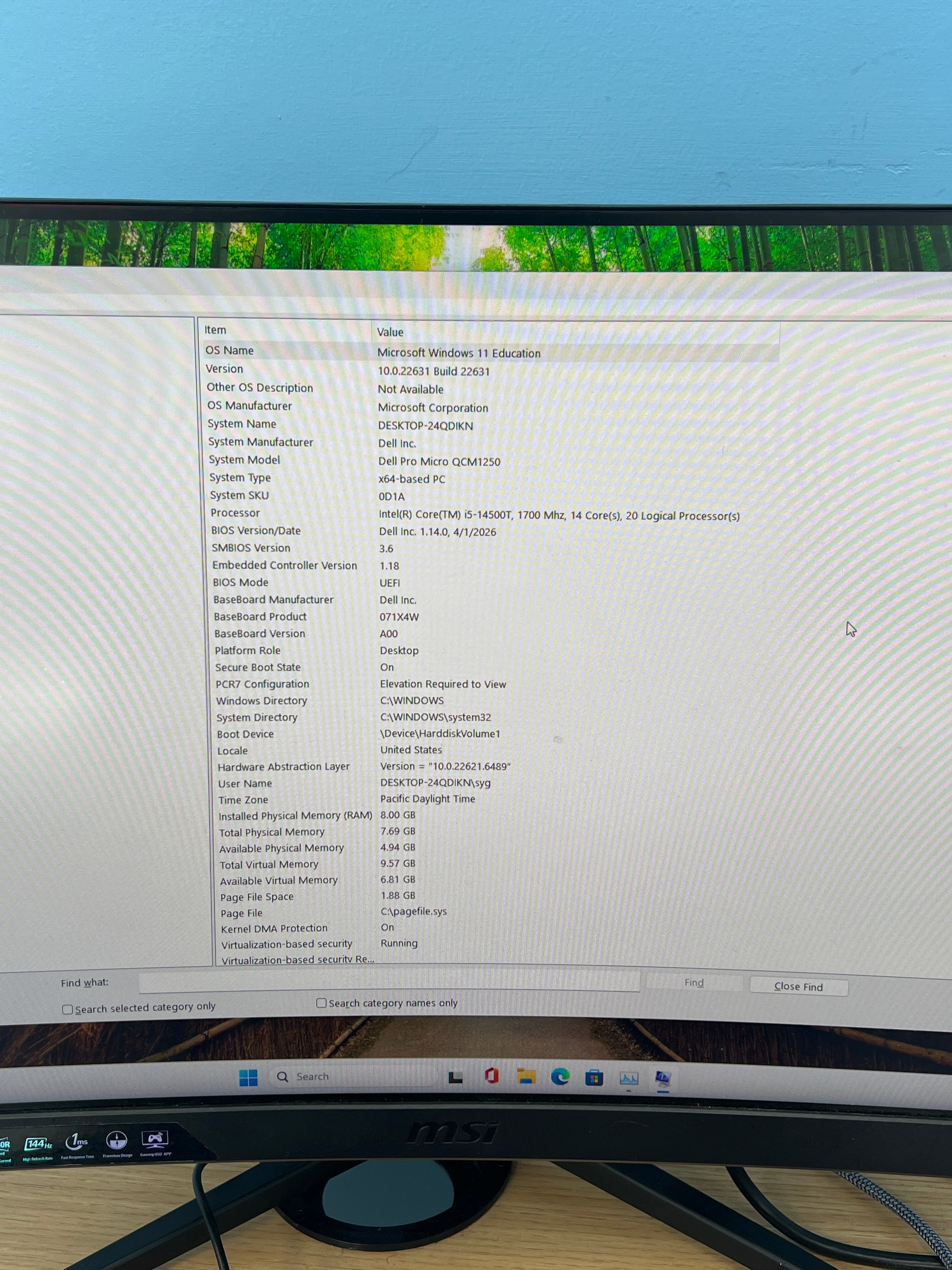 Dell Optiplex Micro QCM1250 Intel Core i5-14500T 8GB RAM 256GB SSD