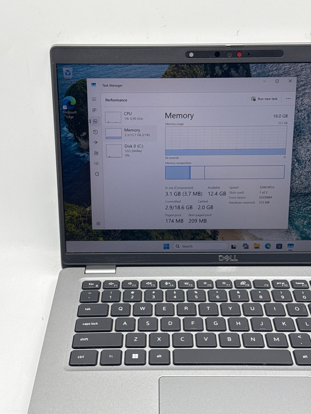 Dell Latitude 5430 14" Core i5-1235U 16GB RAM 256GB SSD Gray - Used