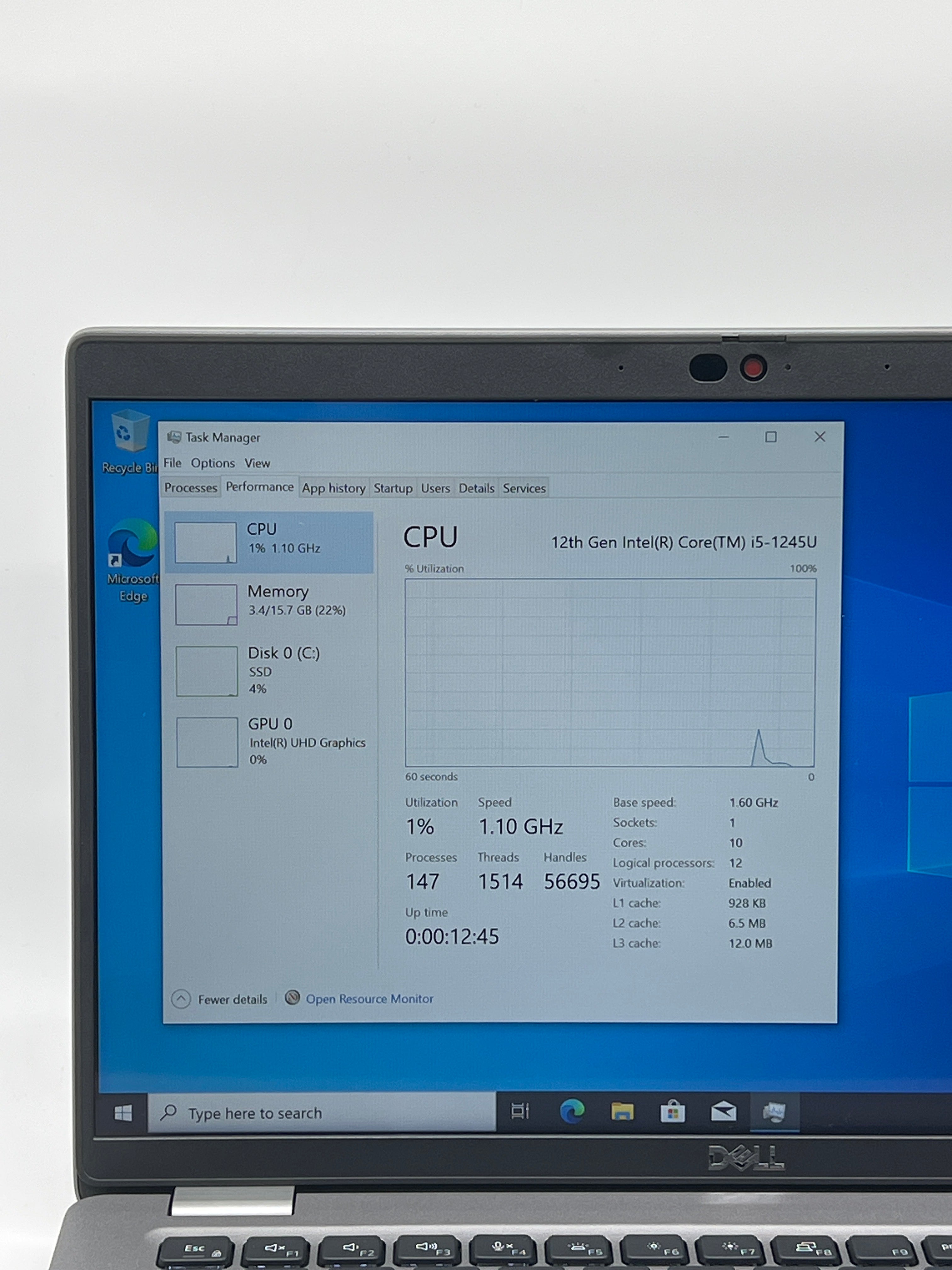 Dell Latitude 5430 14-inch Core i5-1245U 16GB RAM 256GB - BIOS LOCKED