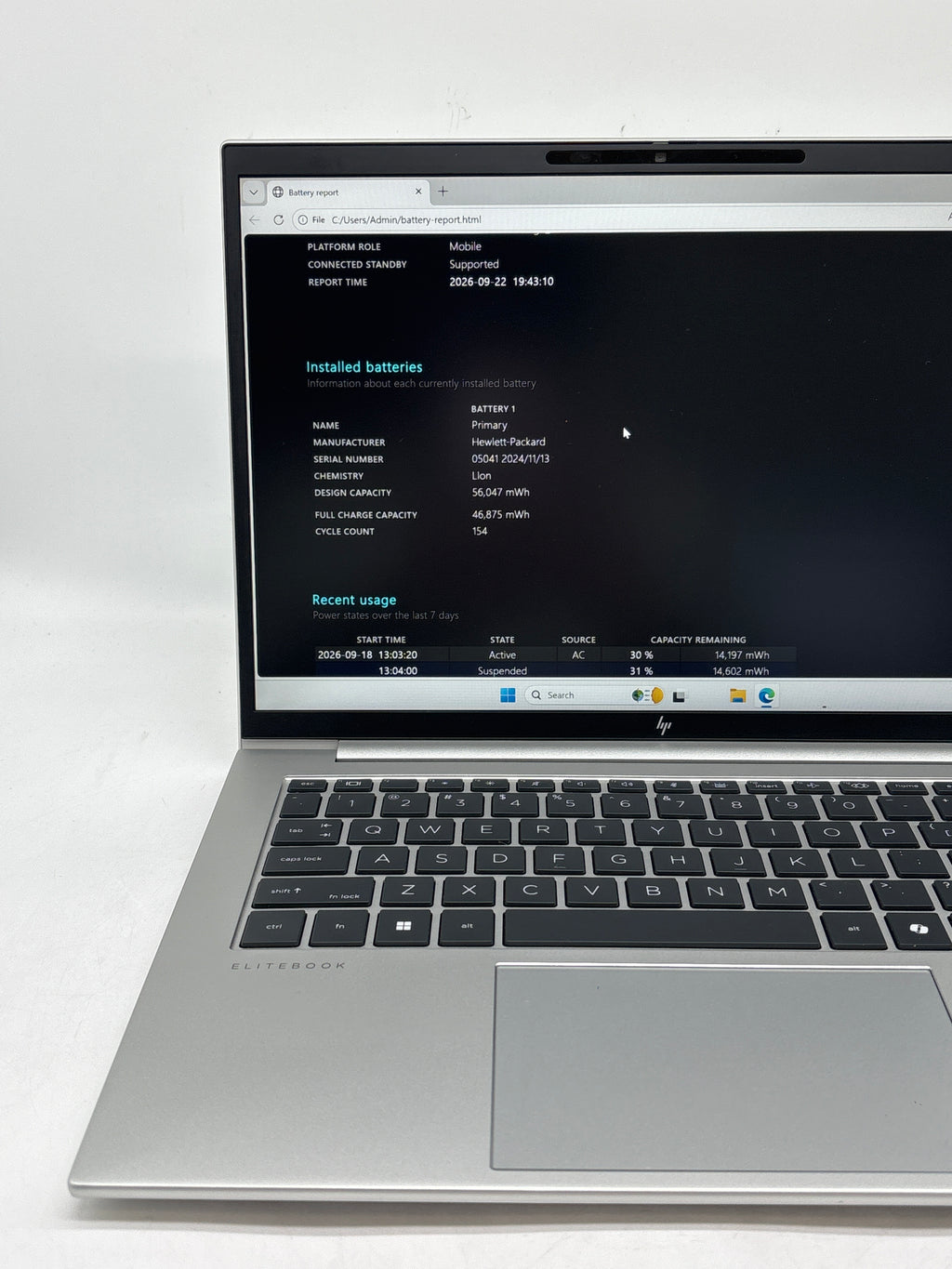 HP EliteBook 840 G11 14" Intel Ultra 5 135U 32GB RAM 1TB SSD - Used