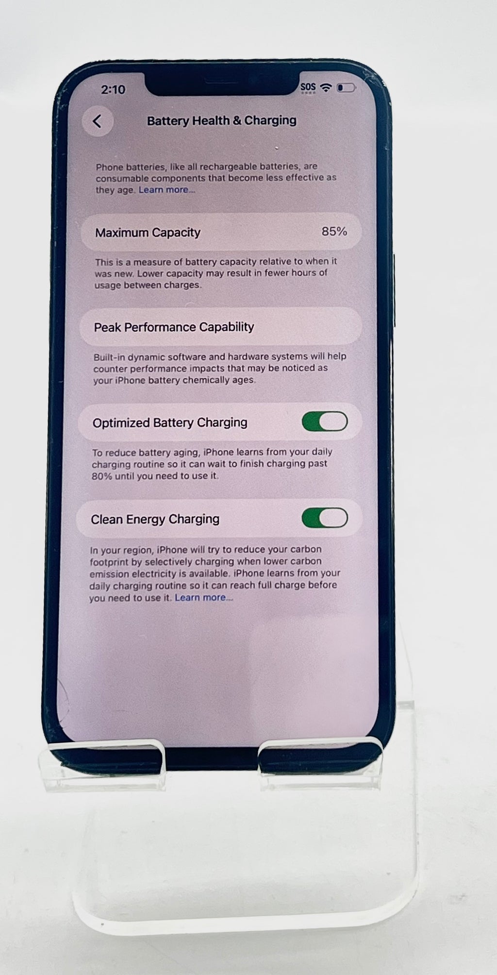 Apple iPhone 12 Pro Max 128GB Pacific Blue Unlocked - For Parts(Cracked Screen)