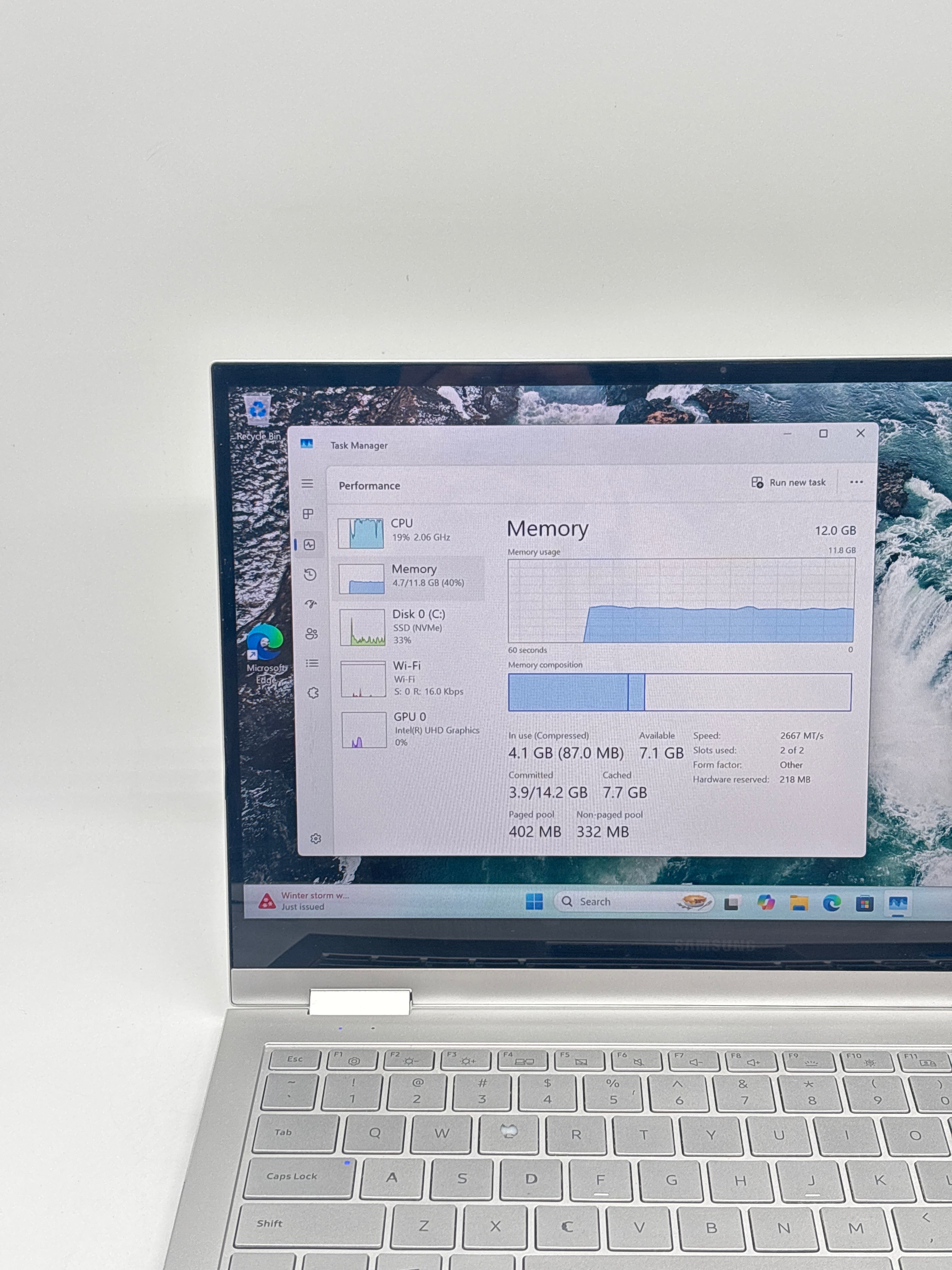 Samsung Notebook 7 NP730QCJ i7-10510U 12GB RAM 512GB SSD Silver