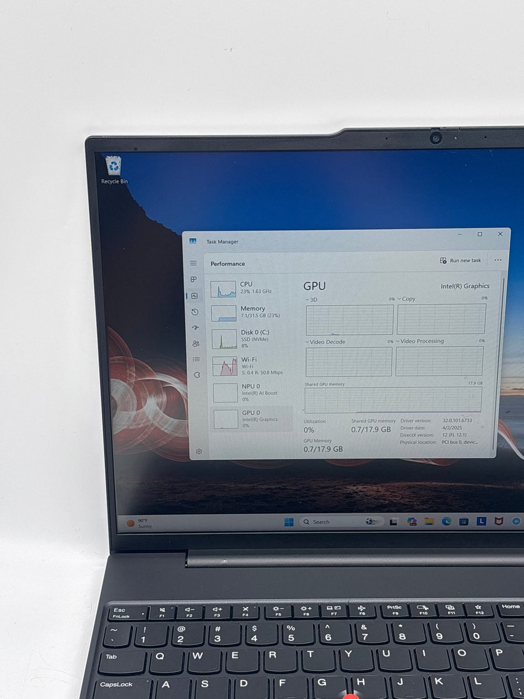 Lenovo ThinkPad E16 Gen 2 16" Core Ultra 7 155U 32GB RAM 1TB SSD - Used