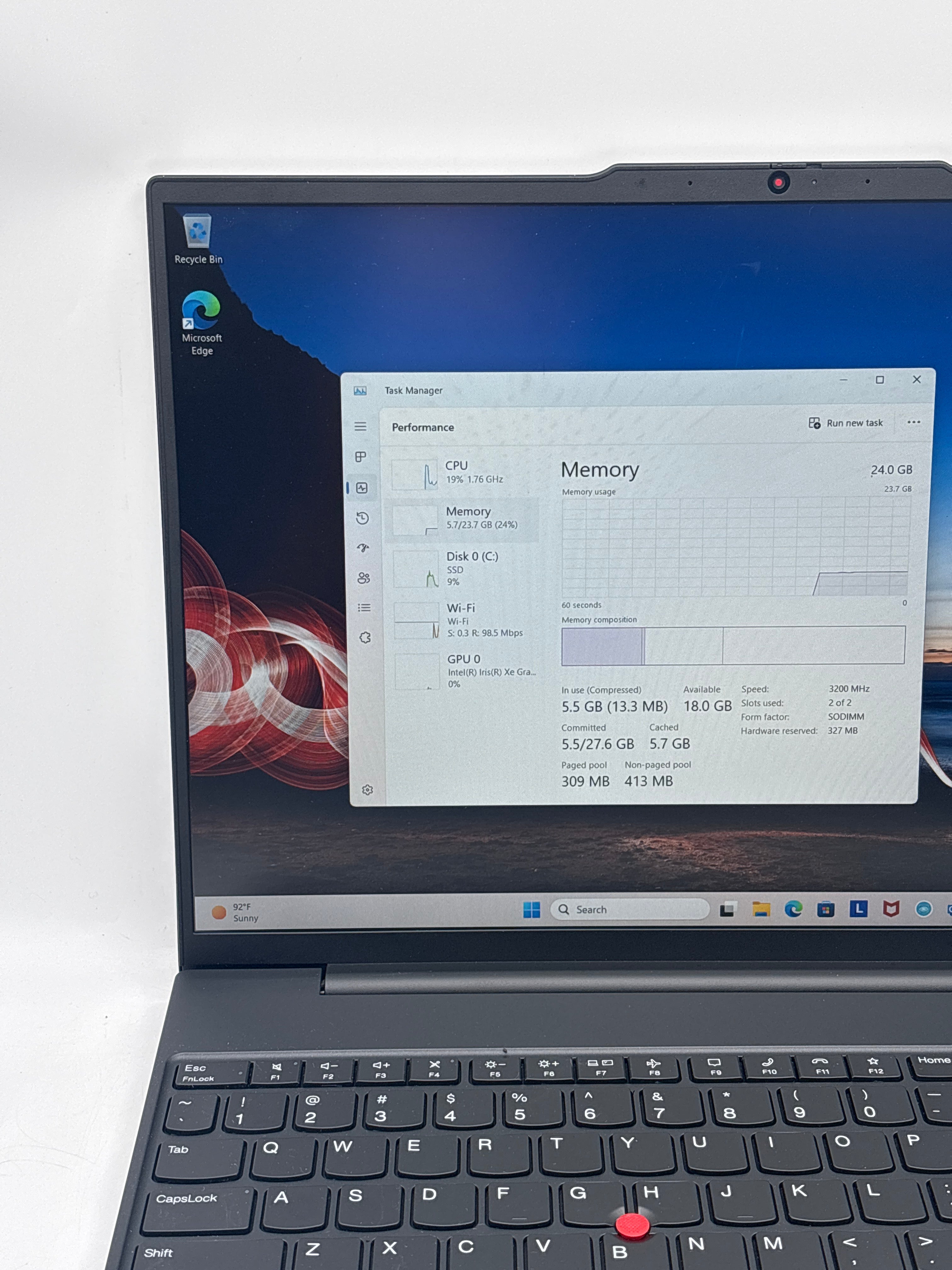 Lenovo ThinkPad E16 Gen 1 16" i7-1355U 24GB RAM 1TB SSD - Used