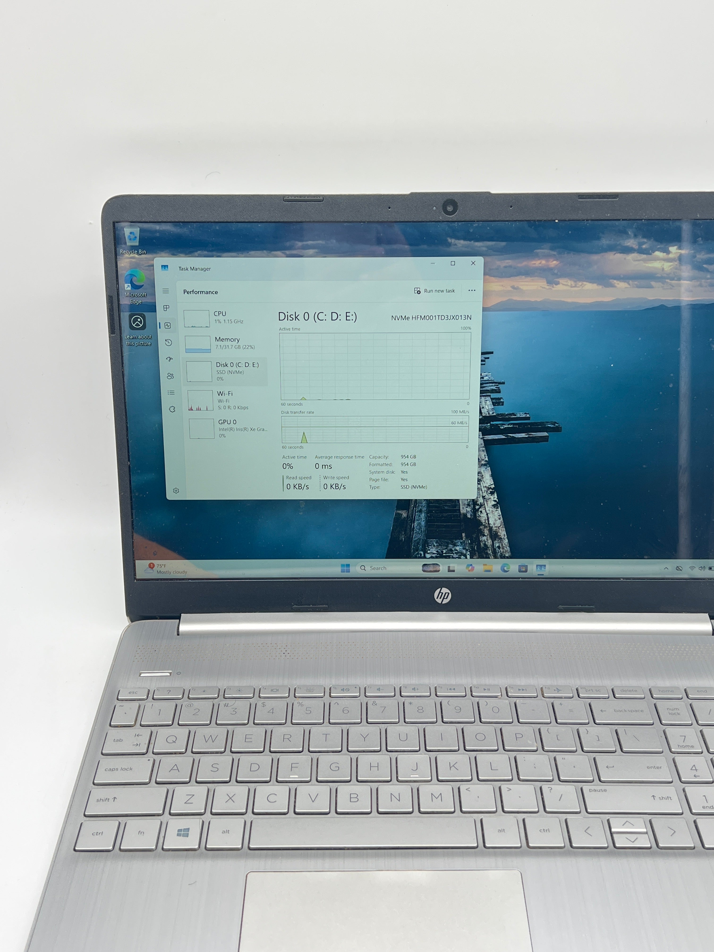 HP Laptop 15t-dy200 i7-1165G7 32GB RAM 1TB SSD - Used