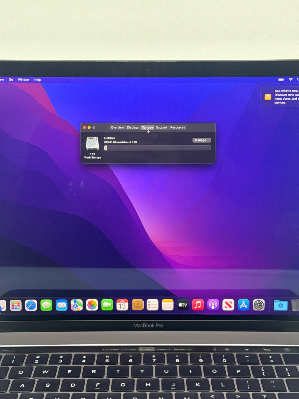 Apple MacBook Pro 15" A1707 2016 Intel Core i7 16GB RAM 1TB SSD - Used