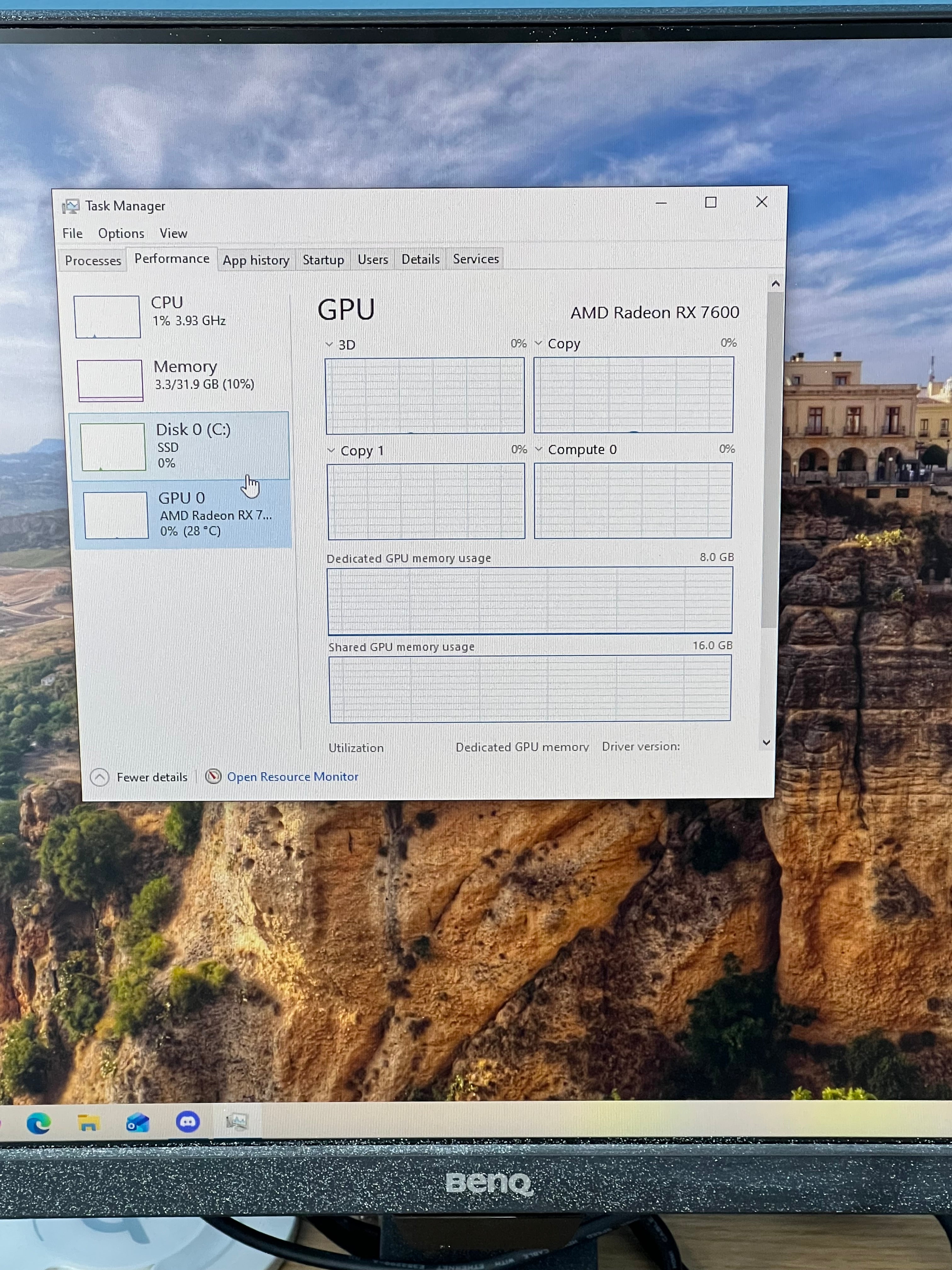 Custom PC Ryzen 5 5600X 32GB RAM 1TB SSD AMD RX 7600 GPU
