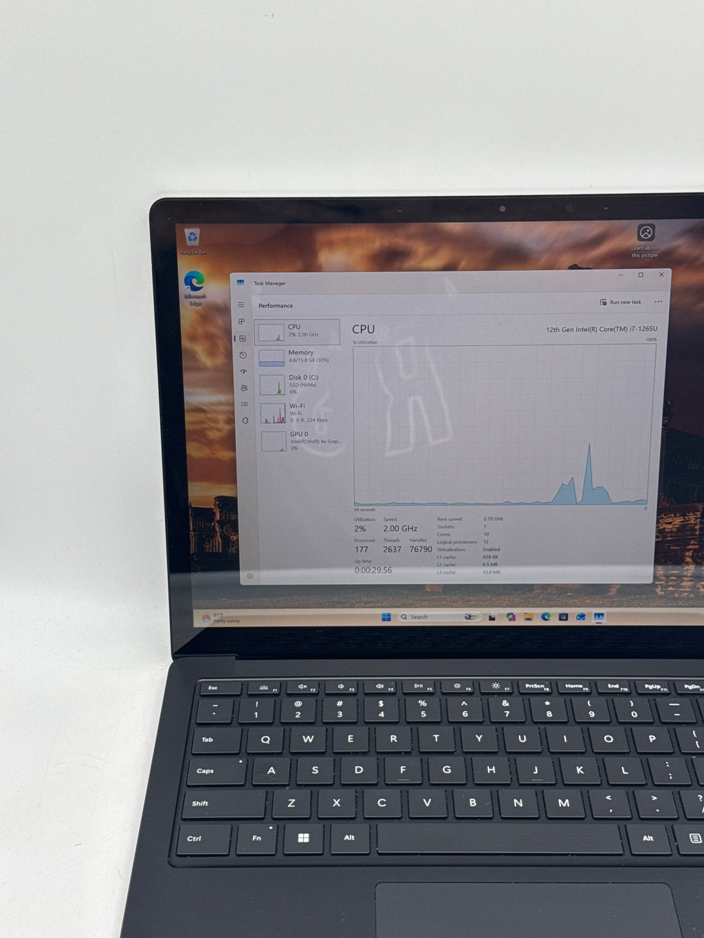 Microsoft Surface Laptop 5 1951 i7-1265U 16GB RAM 256GB SSD