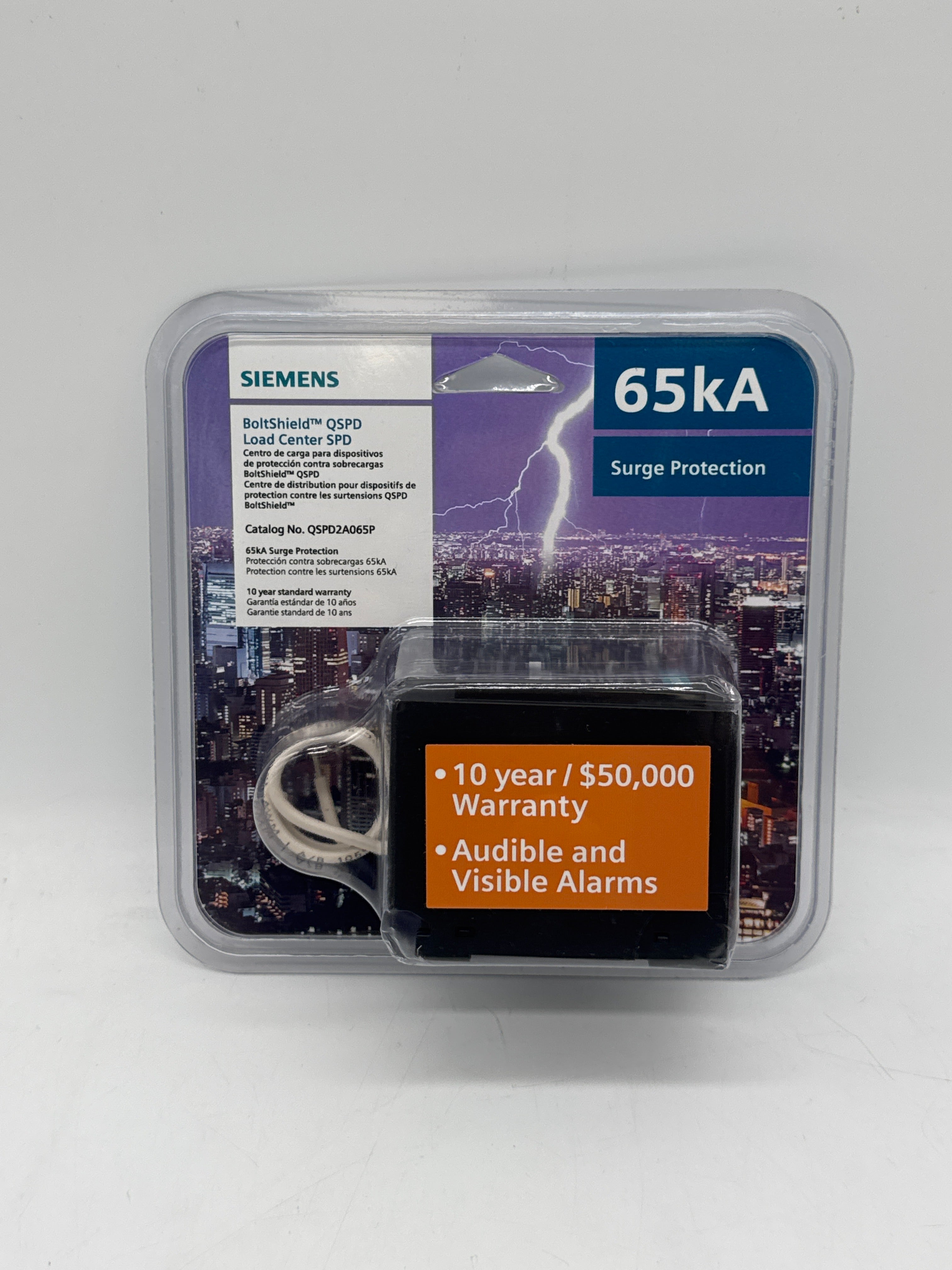 Siemens QSPD2A065P Plug-In Surge Protector 2 Pole - New In Box