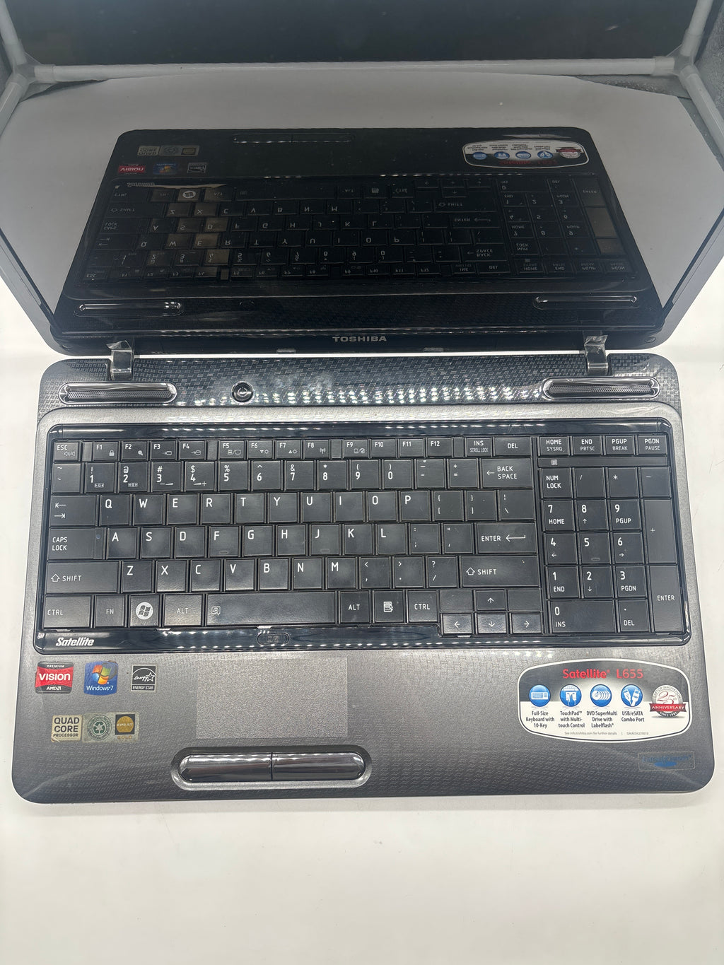 Toshiba Satellite L655D AMD Phenom II P940 4GB RAM - For Parts (No HDD)