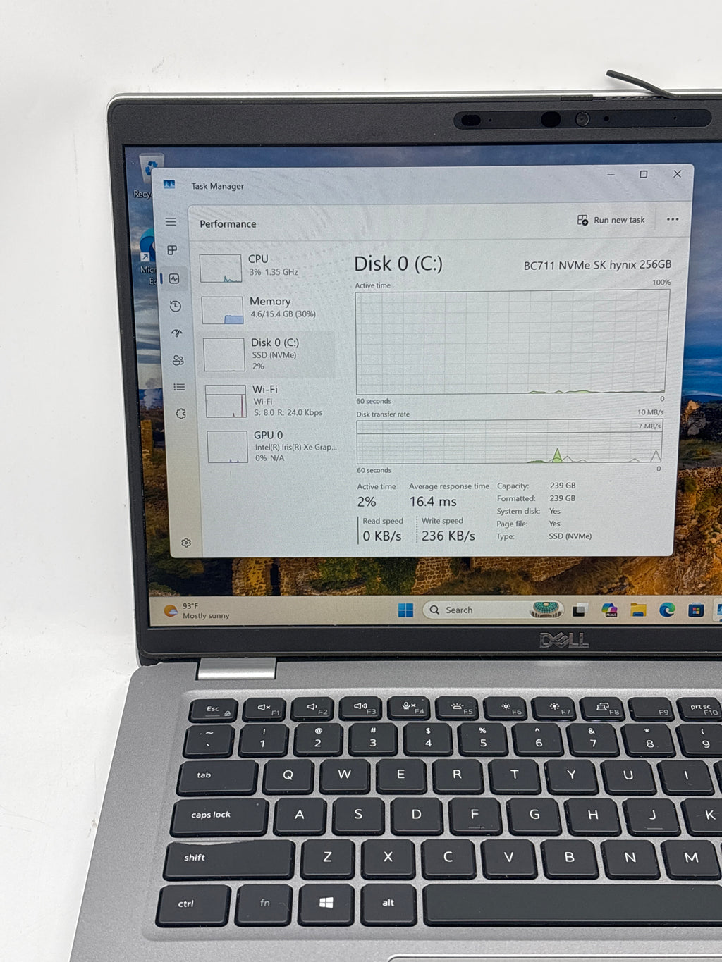 Dell Latitude 5420 14" Touch i5-1145G7 16GB RAM 256GB SSD Gray - Used