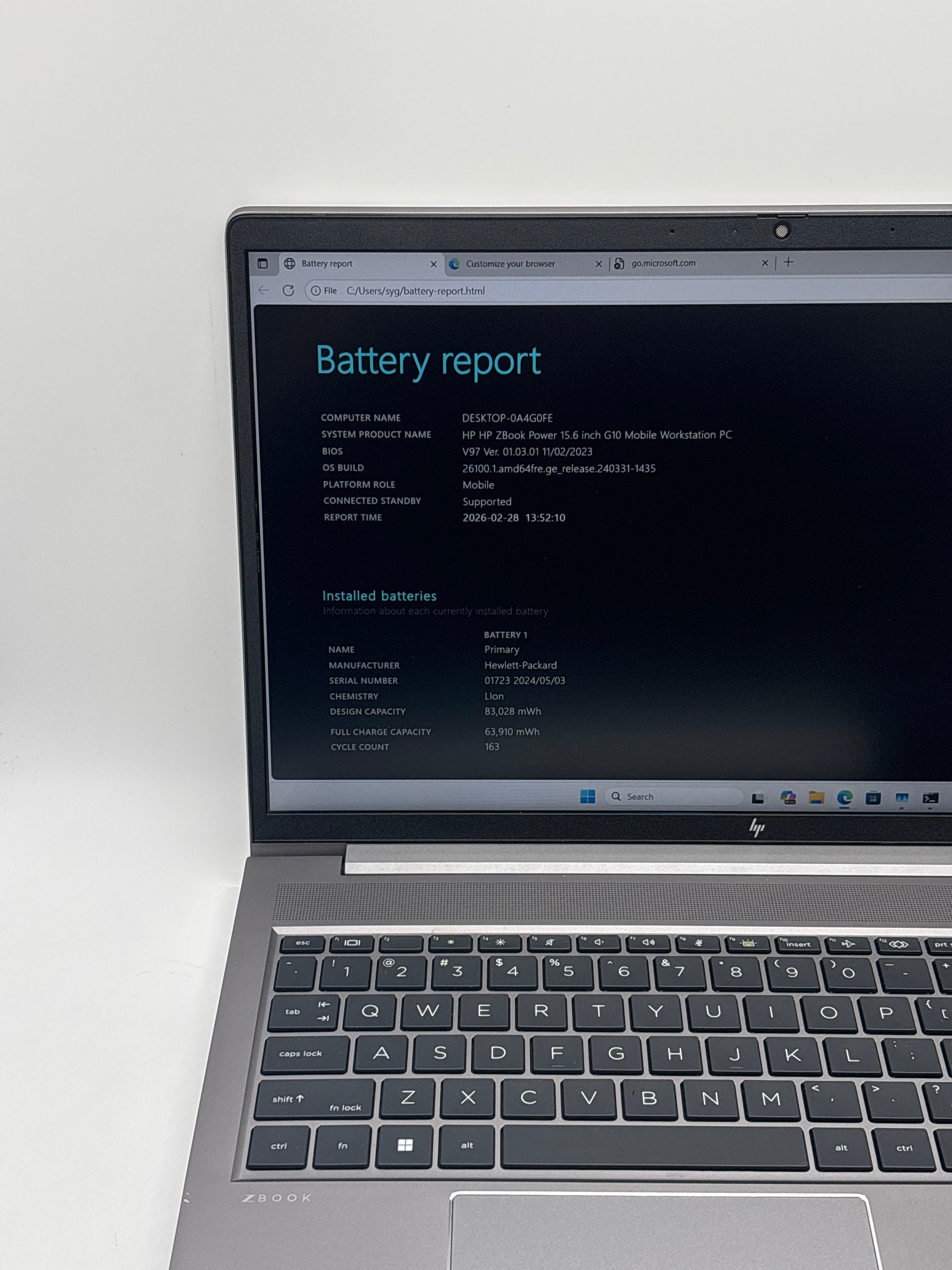HP ZBook Power G10 i7-13800H 32GB RAM 512GB SSD RTX A1000 - For Parts (Read DESC)