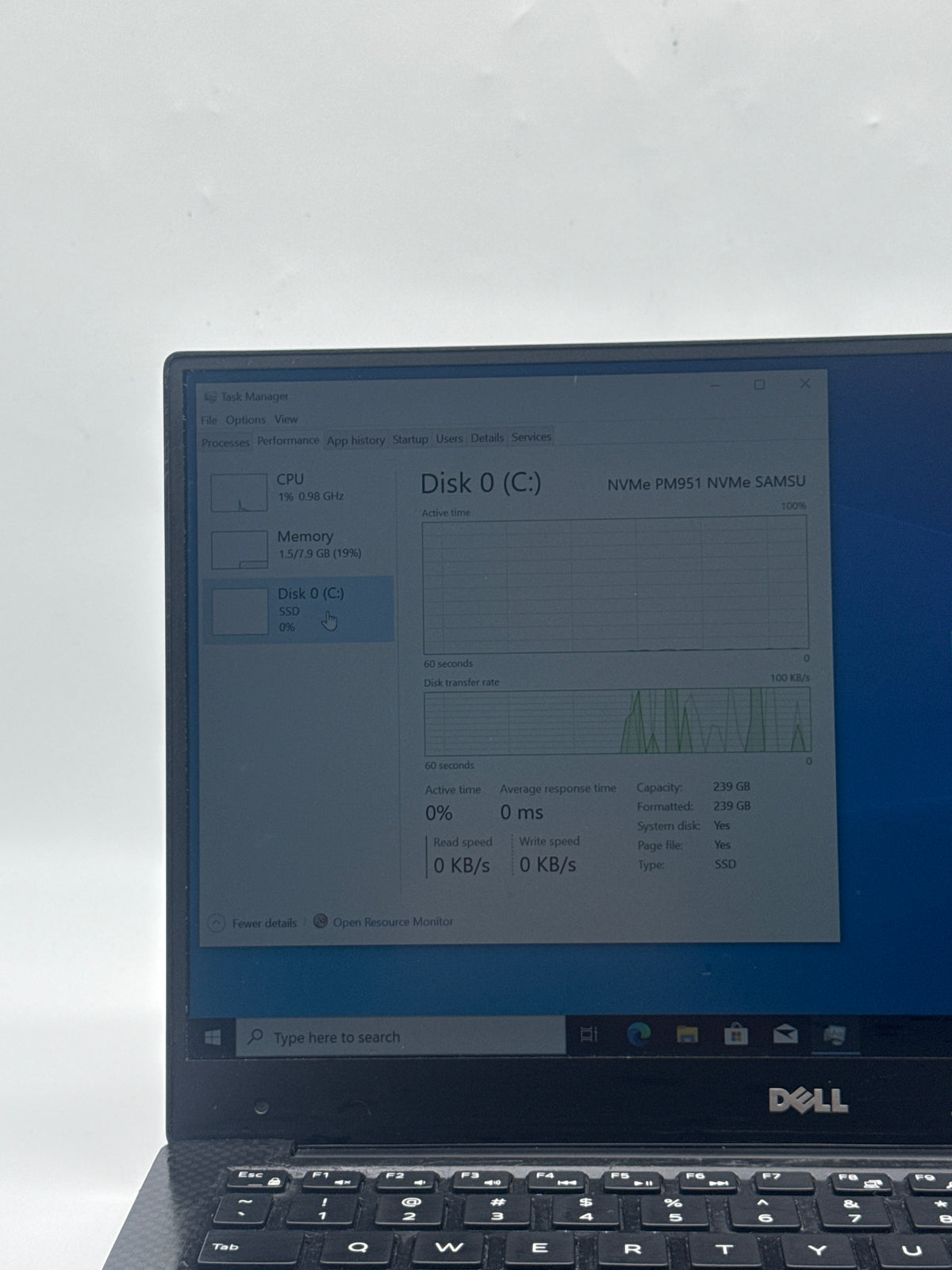 Dell XPS 13 9350 Intel Core i5-6200U 8GB RAM 256GB SSD Black - Used