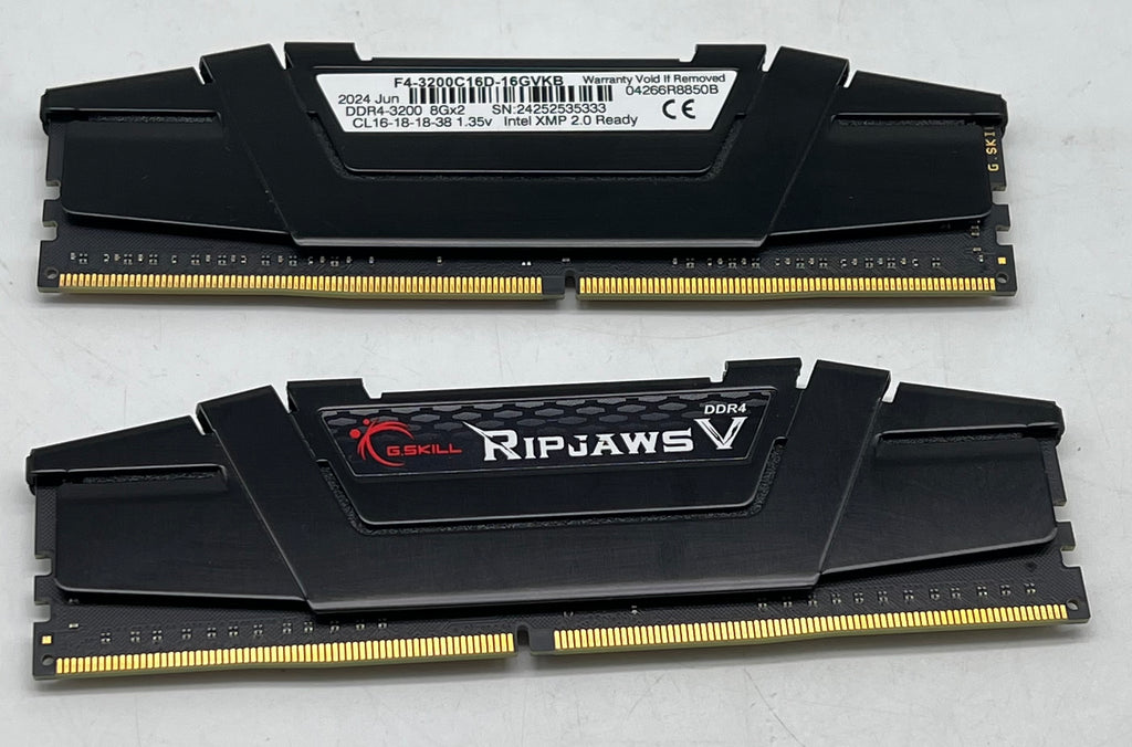 G.Skill Ripjaws V F4-3200C16D-16GVKB 16GB (2x8GB) DDR4 - Used