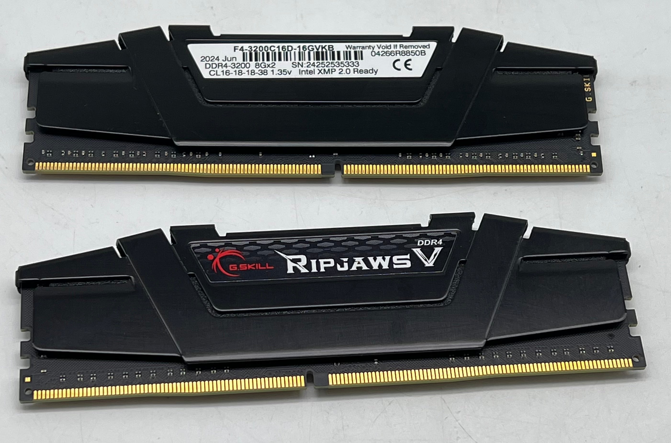 G.Skill Ripjaws V F4-3200C16D-16GVKB 16GB (2x8GB) DDR4 - Used