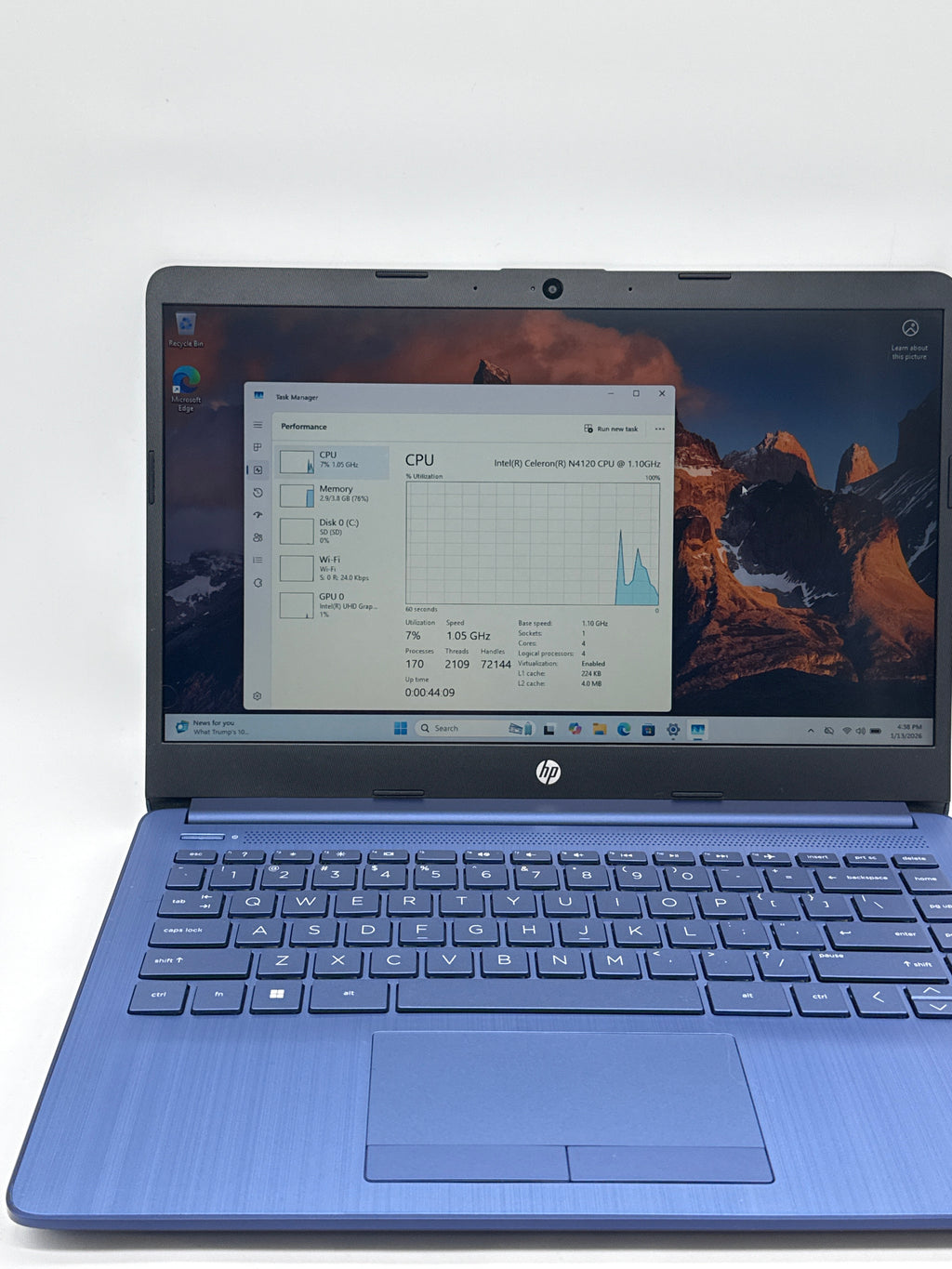 HP Stream Stream Intel Celeron N4120 4GB RAM 64GB SD