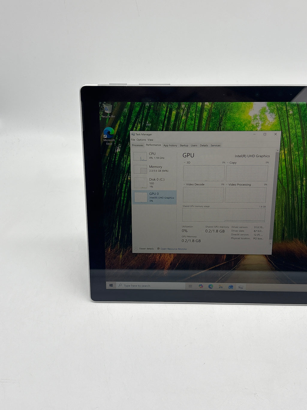 Microsoft Surface Pro 7 Touch i3-1005G1 4GB RAM 128GB SSD Used