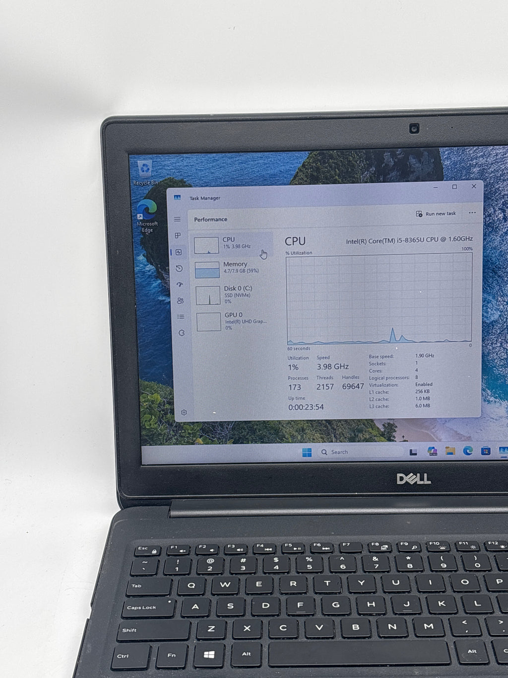 Dell Latitude 3500 15.6" i5-8365U 8GB RAM 512GB SSD - Remotely Managed