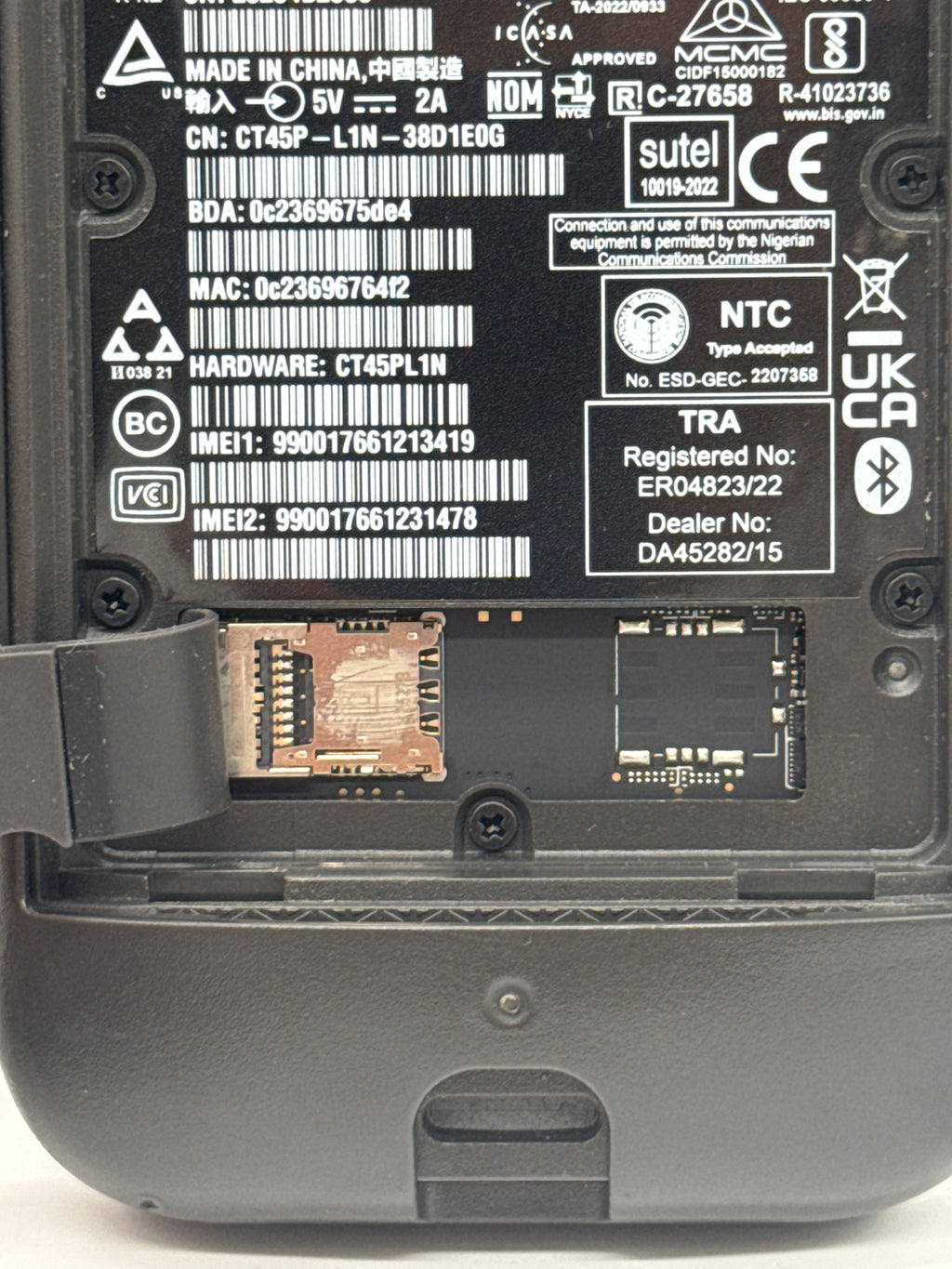 Honeywell CT45XP, CT45P-X0N-37D100G 64B - Used