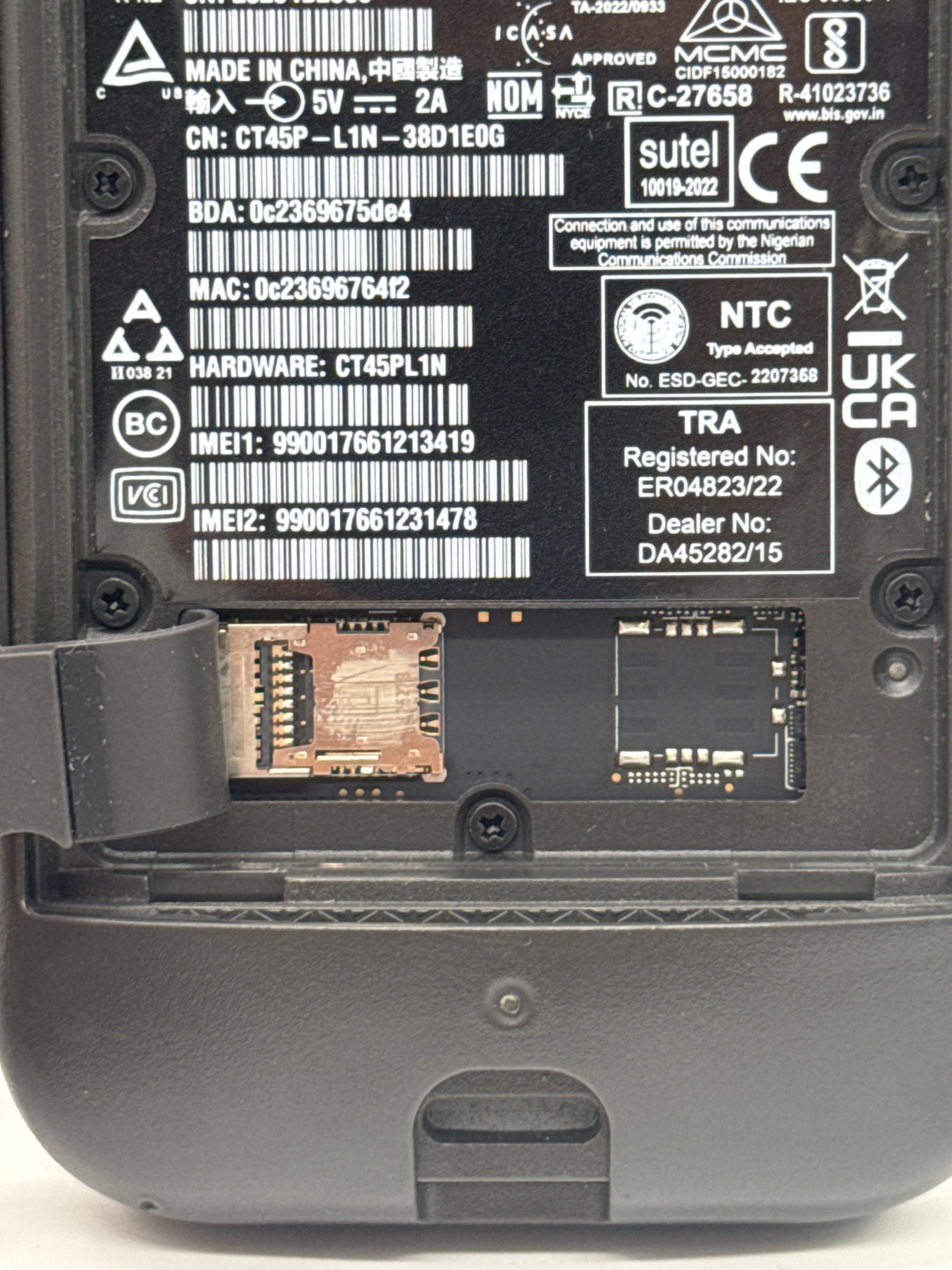 Honeywell CT45XP, CT45P-X0N-37D100G 64B - Used