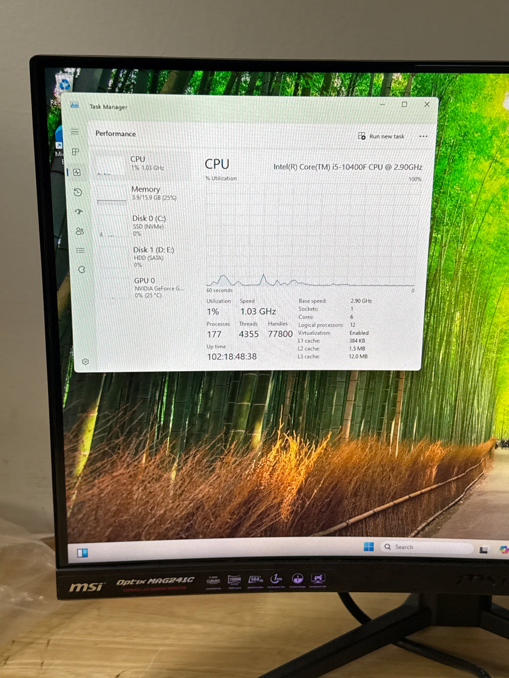 MSI Trident 3 i5-10400F 16GB RAM 1TB HDD + 1TB SSD GTX 1650 Super