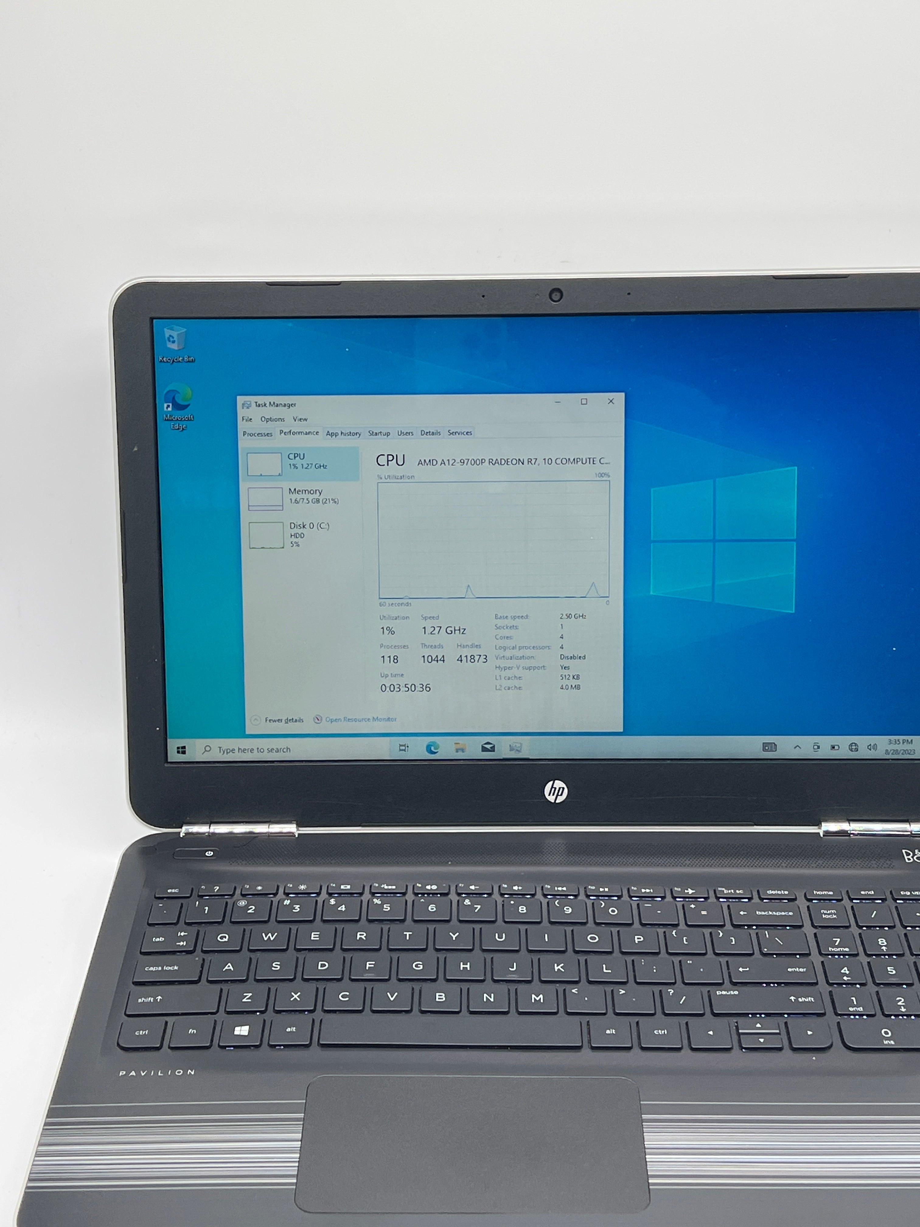 HP Pavilion 15-aw053nr AMD A12-9700P 8GB RAM 1TB HDD - For Parts (Read)