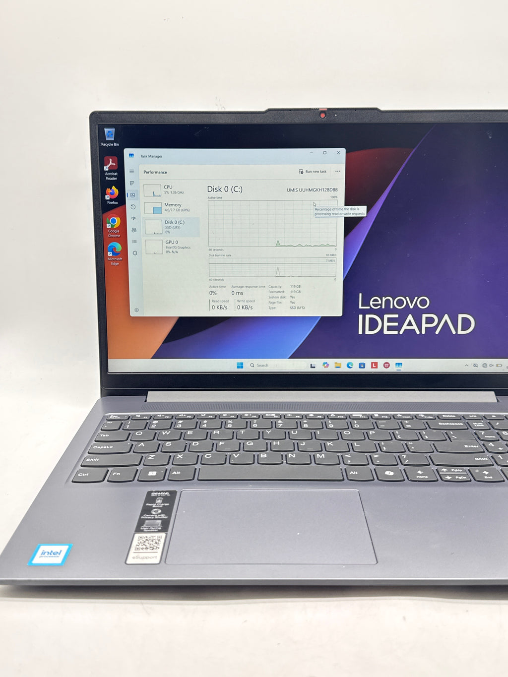 Lenovo IdeaPad Slim 3 15ITN9 15" Intel N50 8GB RAM 128GB SSD Blue - Used
