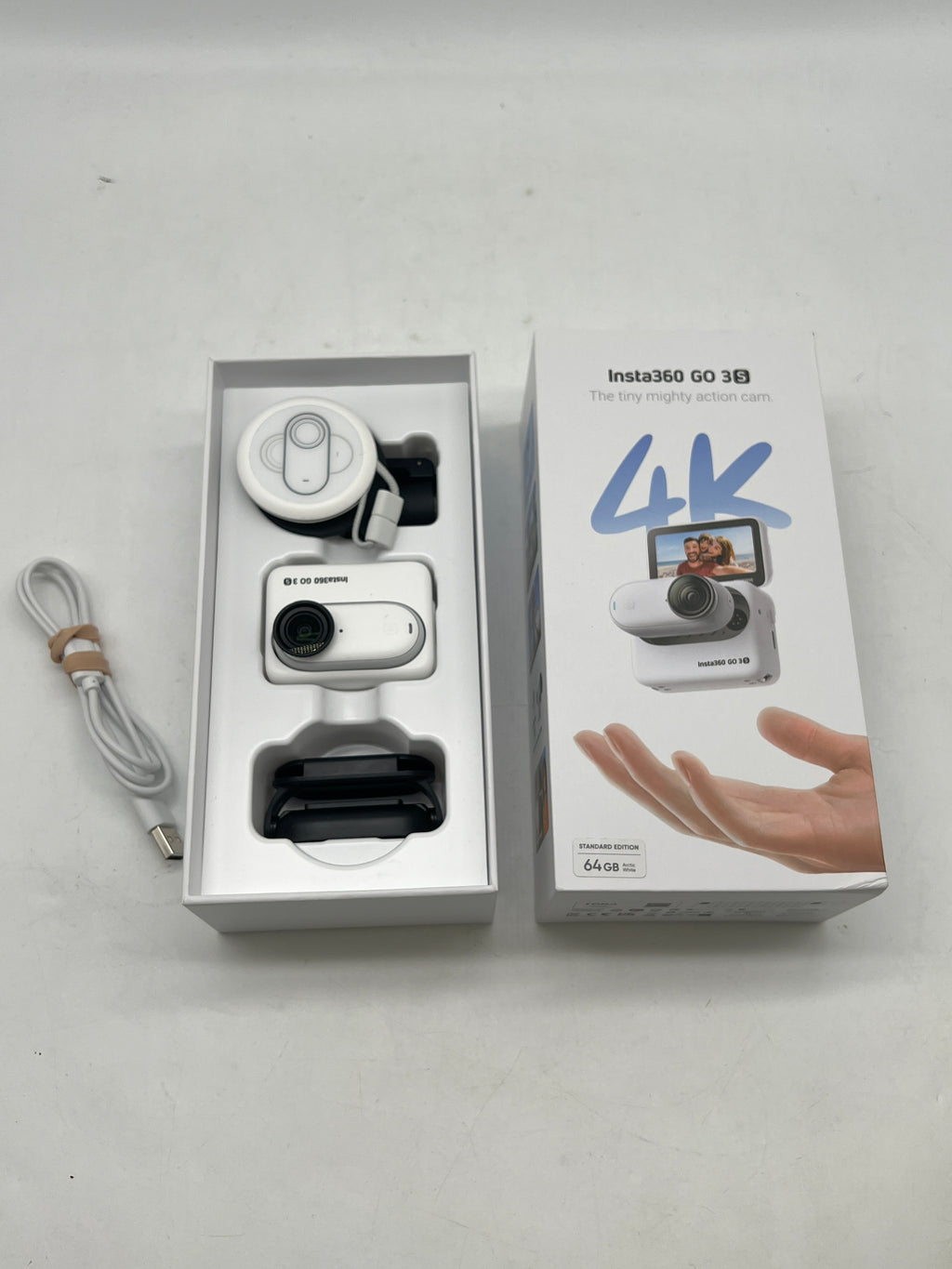Insta360 GO 3S 64GB Action Camera White w/ Original Box - Used