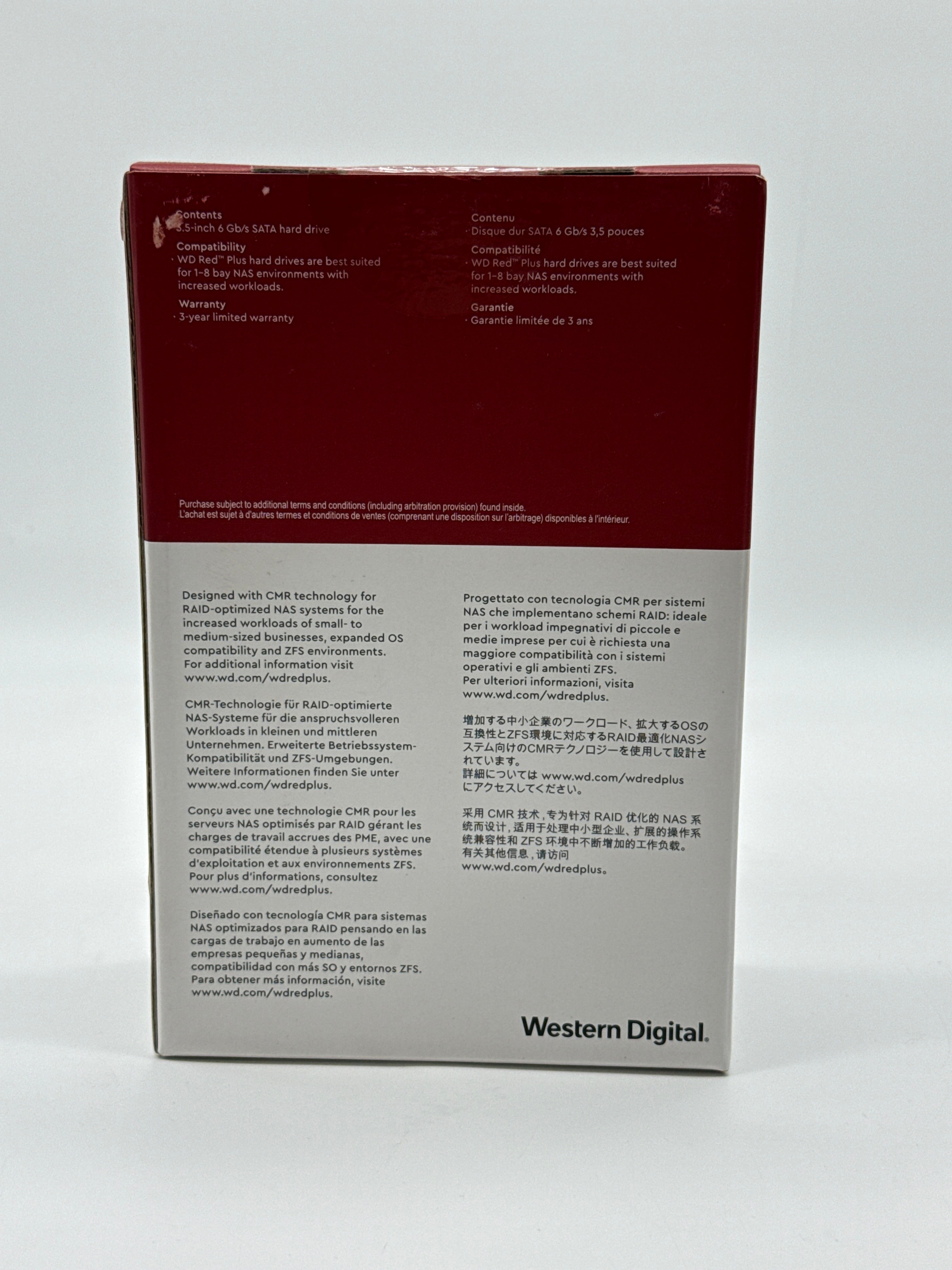 WD Red Plus WD40EFPX 4TB 3.5" Internal Hard Disk Drive