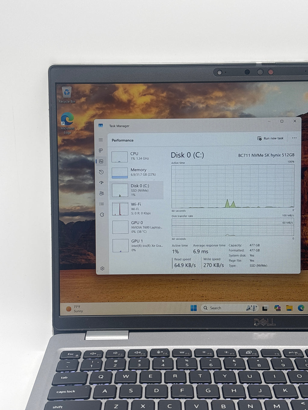 Dell Precision 3571 i7-12800H 32 GB RAM 512 GB SSD