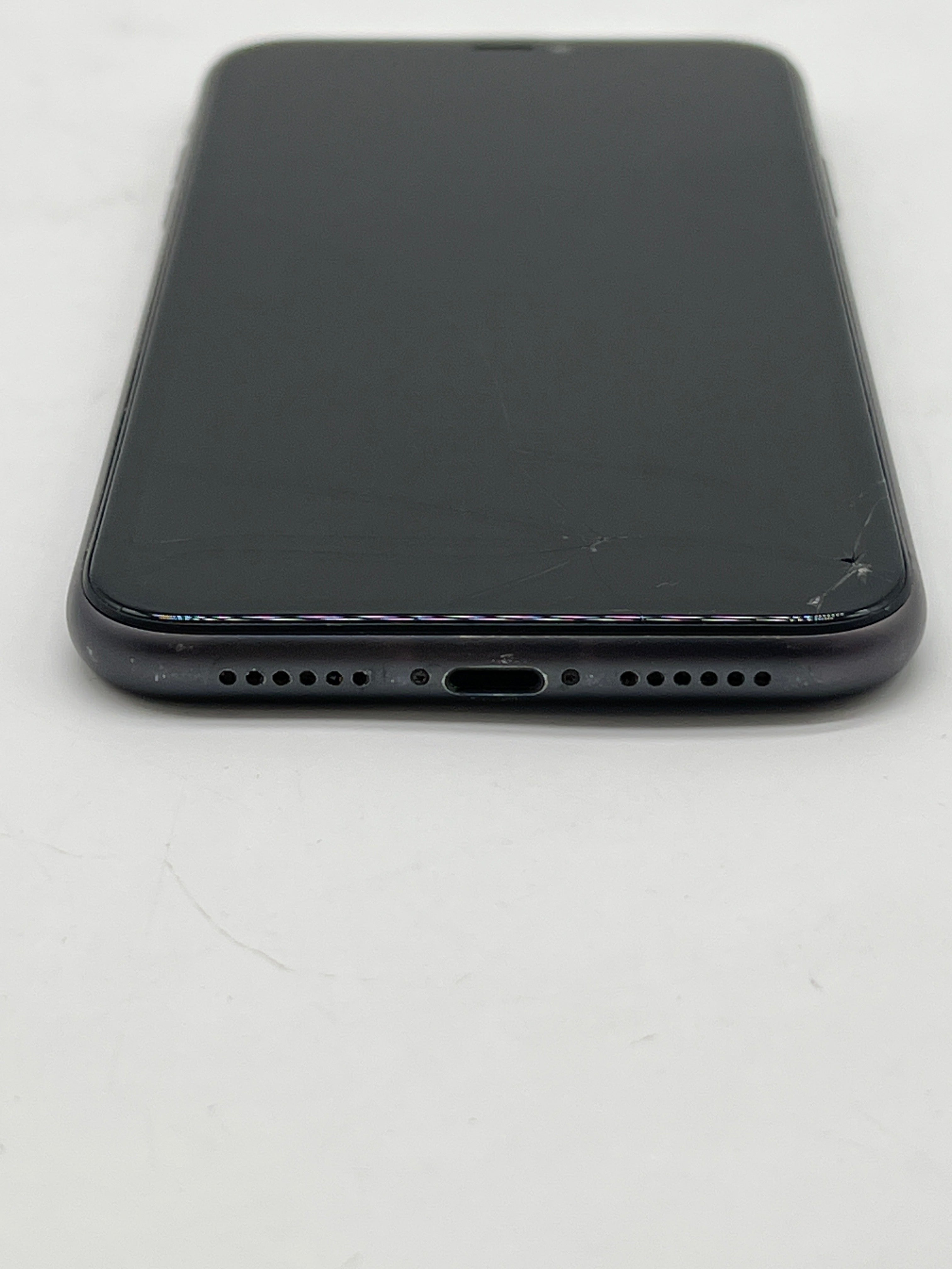 Apple iPhone 11 64GB Black Verizon - For Parts (Bad battery, Crack screen)