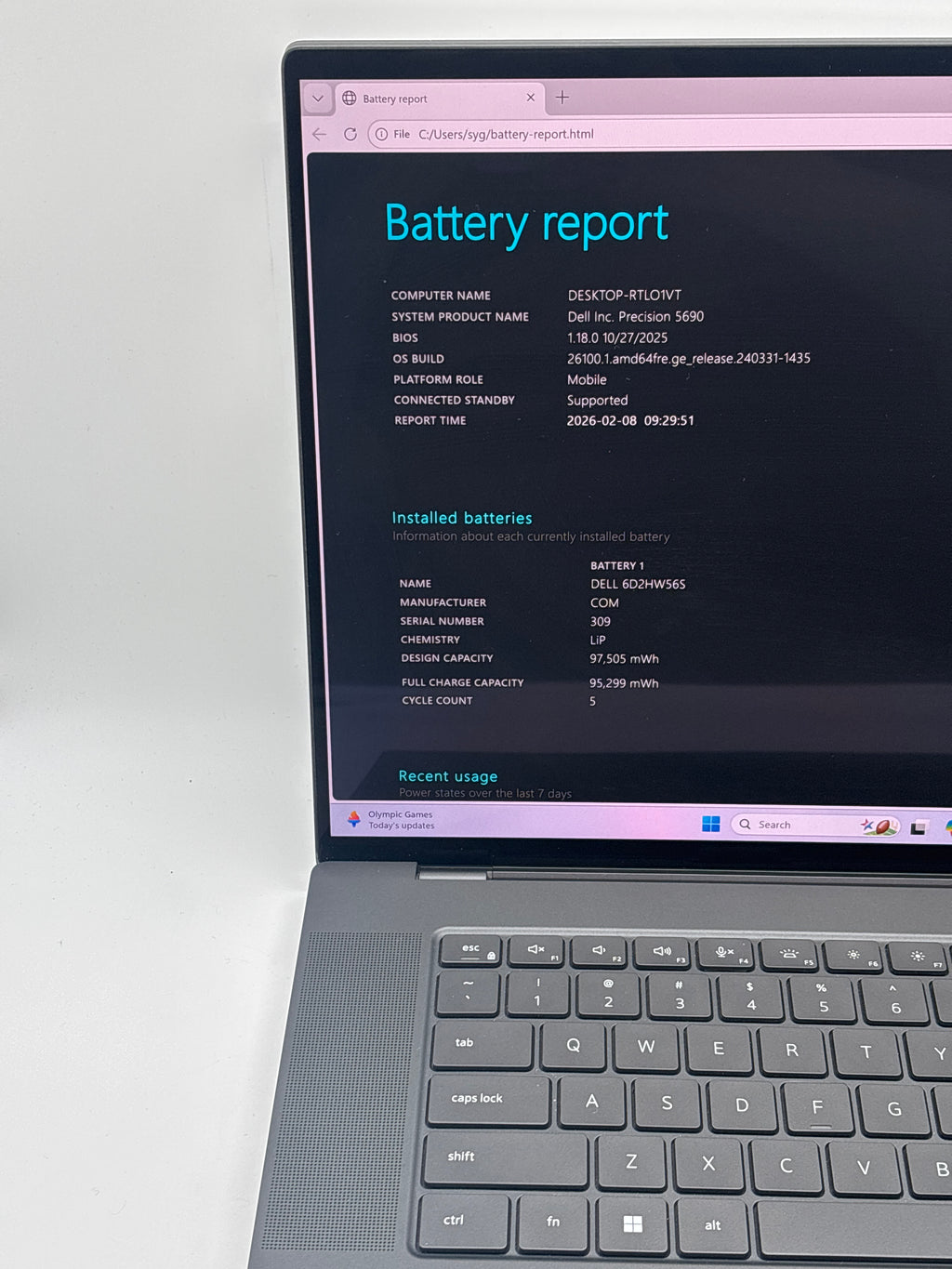 Dell Precision 5690 Ultra 7 165H 64GB RAM 512GB SSD RTX 1000 Ada - Warranty (April 2028)