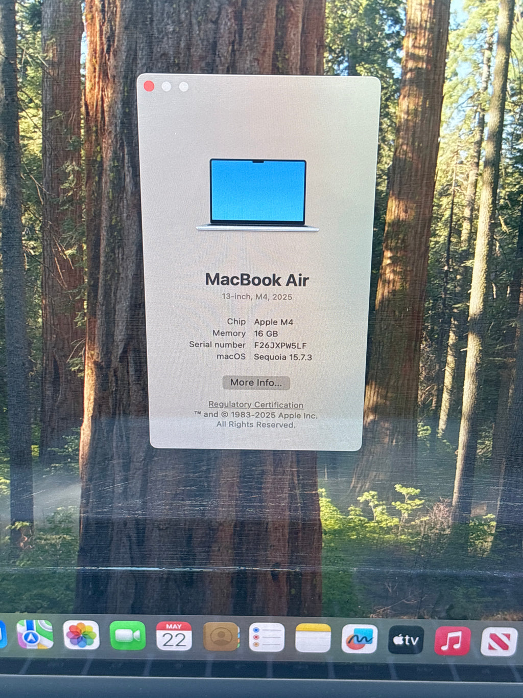 Apple MacBook Air 13" A3240 M4 16GB RAM 256GB SSD