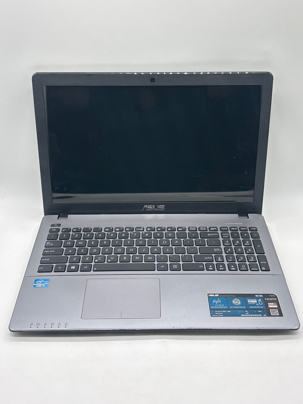 ASUS R510C i5-3337U 12GB RAM 700GB HDD - For Parts (Bad HDD)