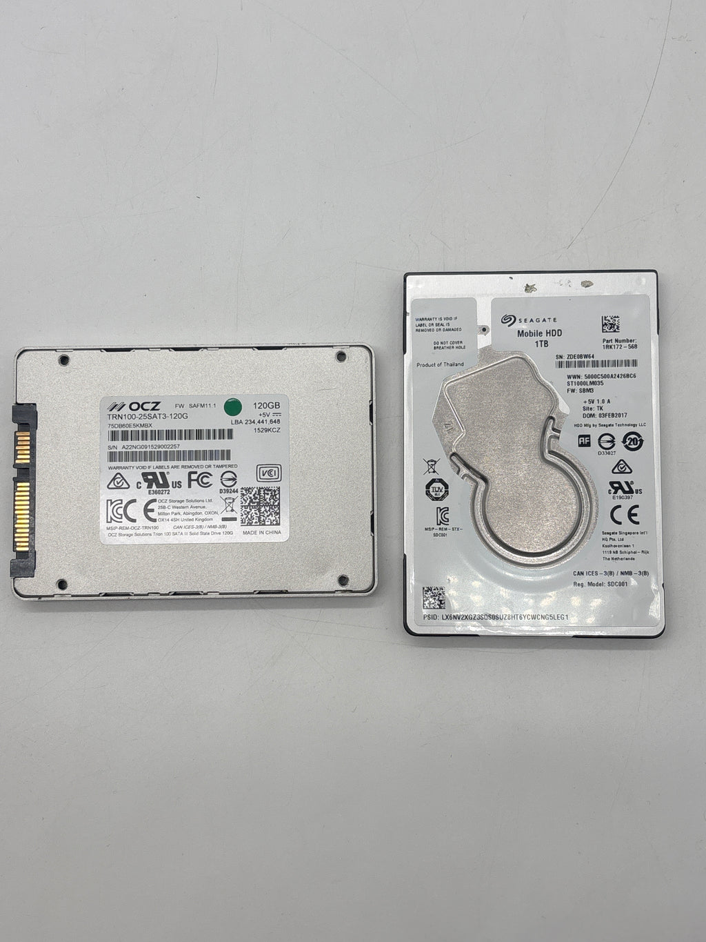 Lot of Computer Parts Including Intel Core, RAM, CPU, and Hard Drives - For Parts (Untested)