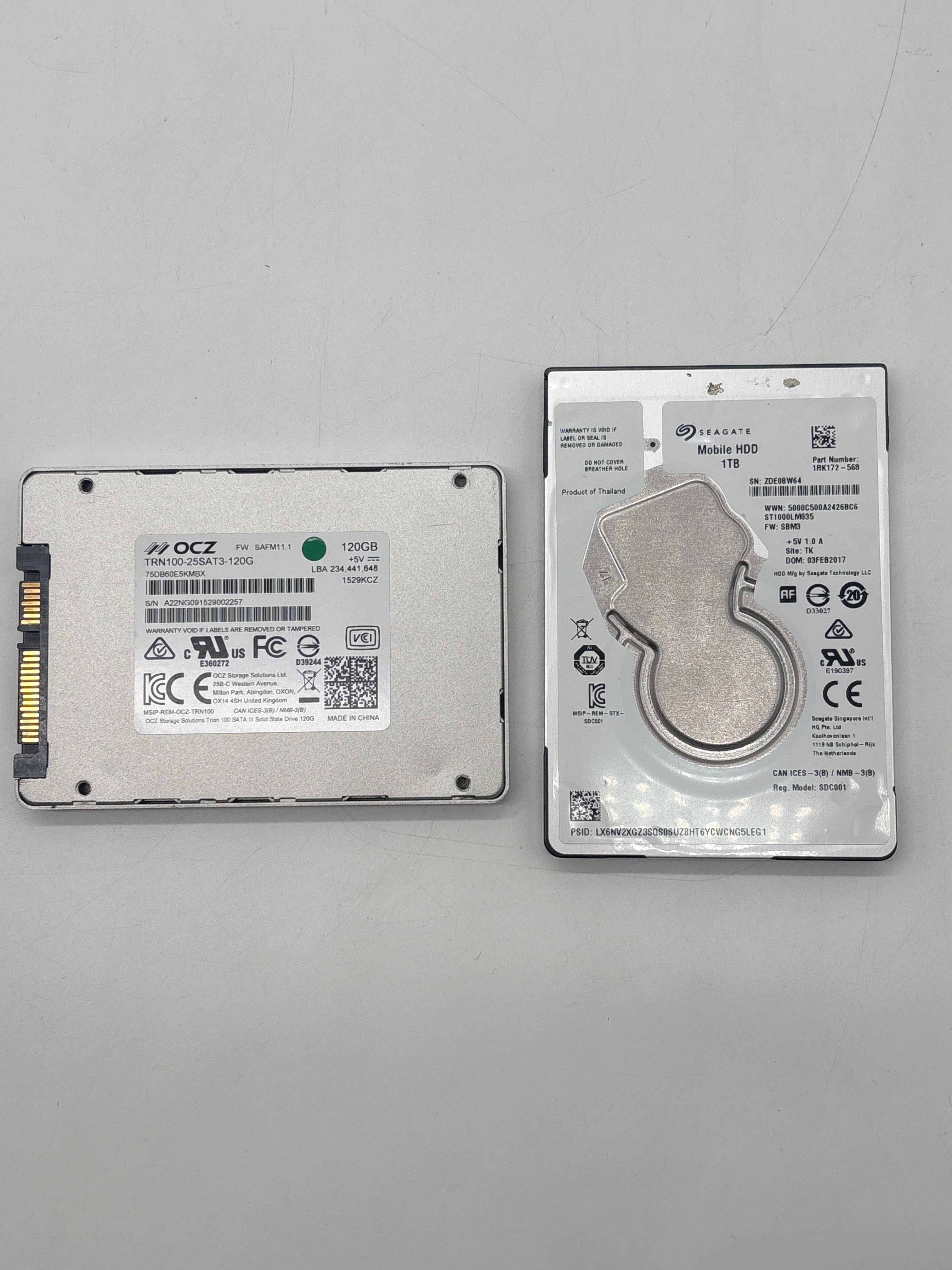 Lot of Computer Parts Including Intel Core, RAM, CPU, and Hard Drives - For Parts (Untested)